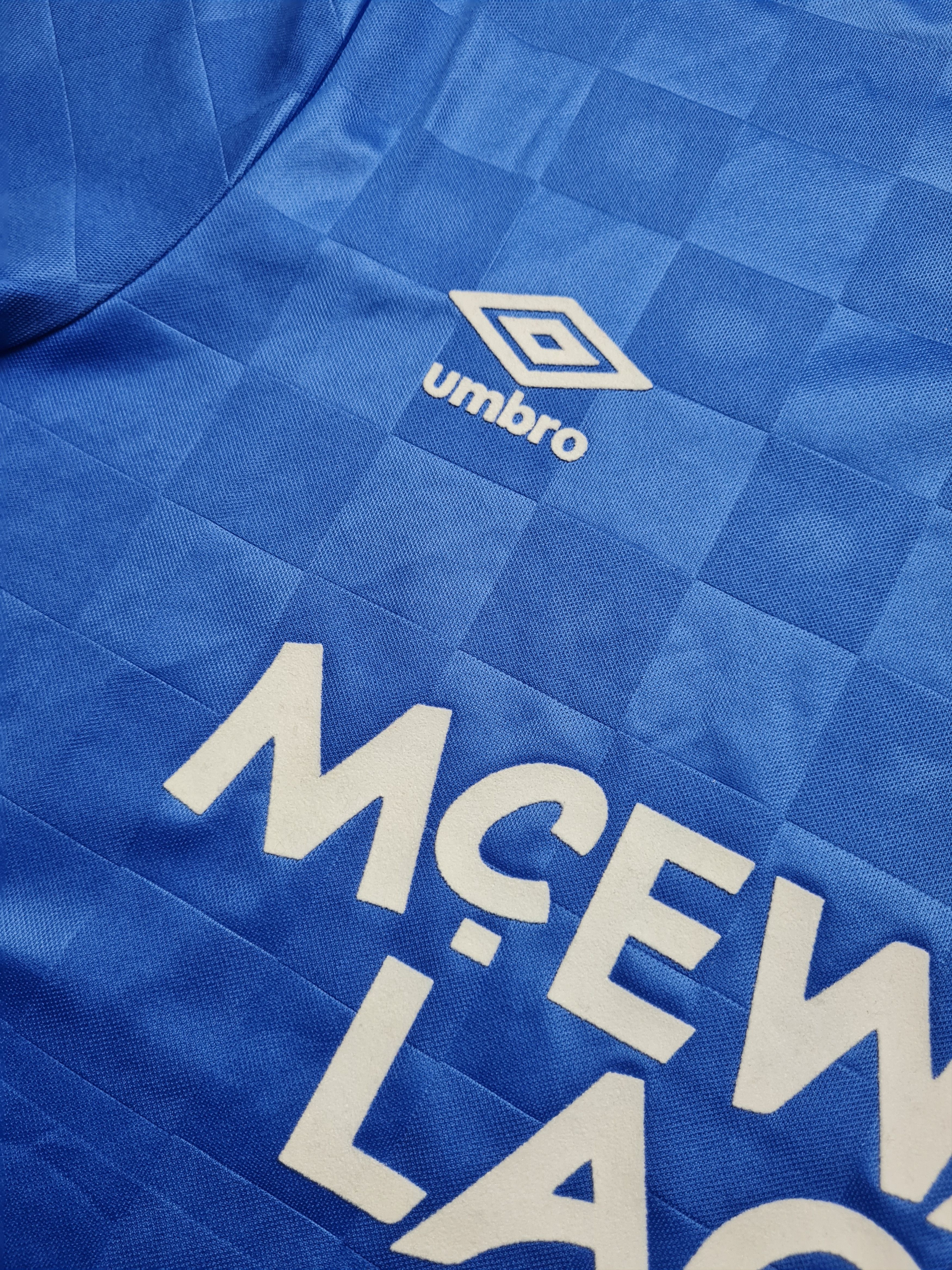 Umbro RETRO JERSEY GLASGOW RANGERS 1988/1989 SOCCER FOOTBALL SHIRT Size US M / EU 48-50 / 2 - 15 Thumbnail