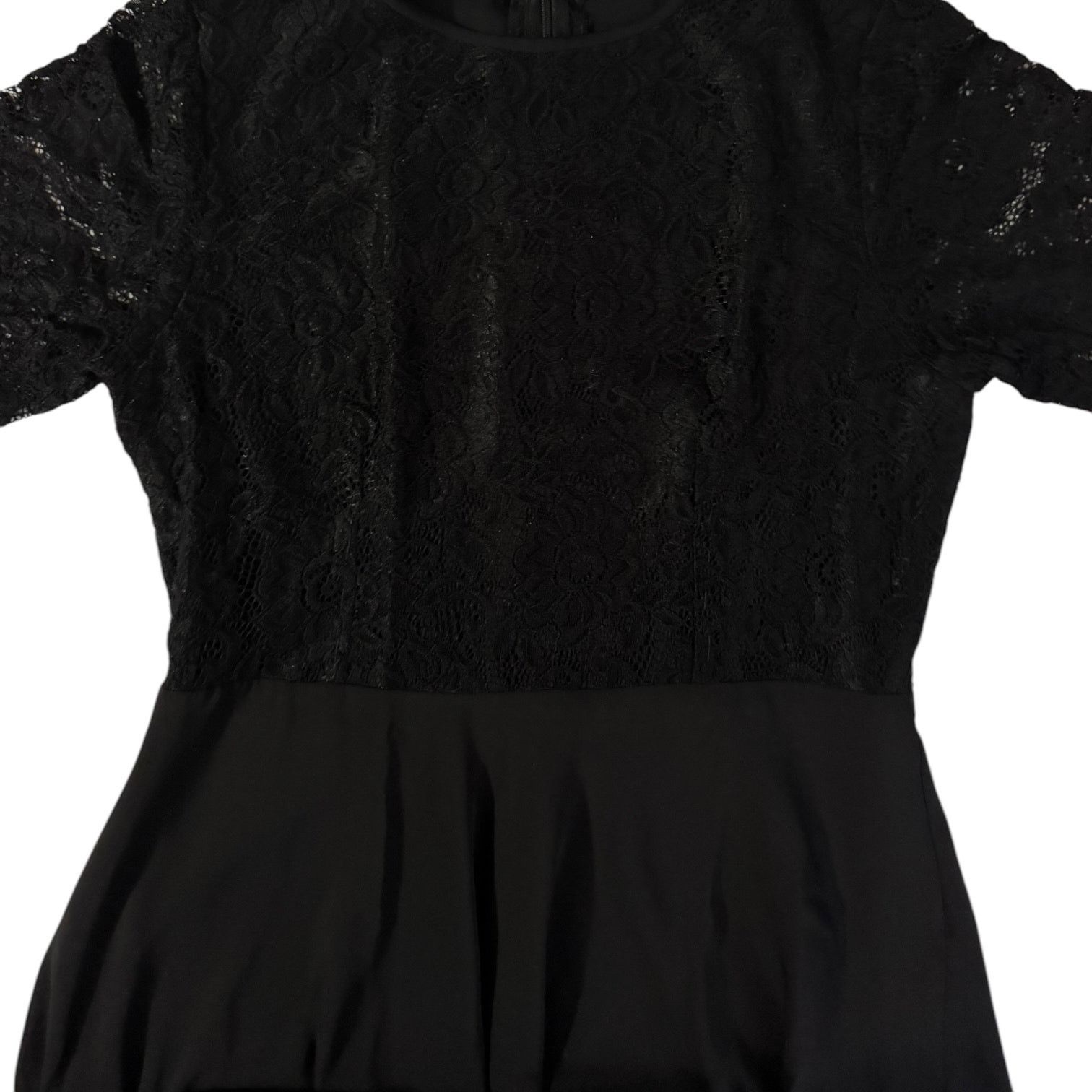 Other Women’s Black Lacy Arms A Line Tea Dress – Small Size M / US 6-8 / IT 42-44 - 6 Thumbnail