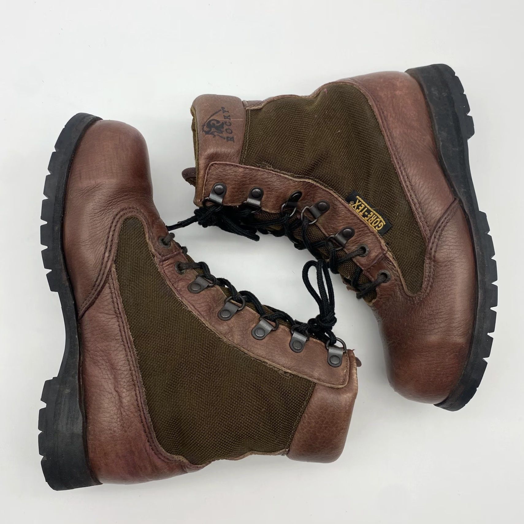 Vintage VINTAGE Rocky GTX Waterproof Leather Hunting Boots Men Size 7 Brown Water Resistant Fall Winter Size US 7 / EU 40 - 2 Thumbnail
