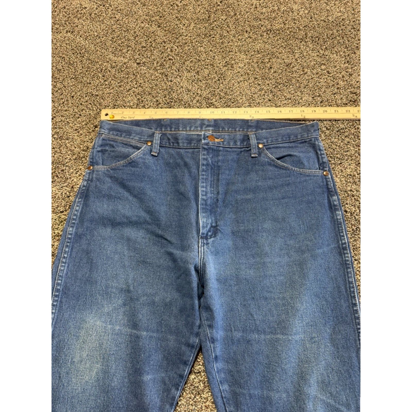 Wrangler VINTAGE Wrangler 13MWZ Men Jeans Size 38 Blue Denim 38X36 Cowboy Bootcut Lot Of 2 Size US 38 / EU 54 - 7 Thumbnail