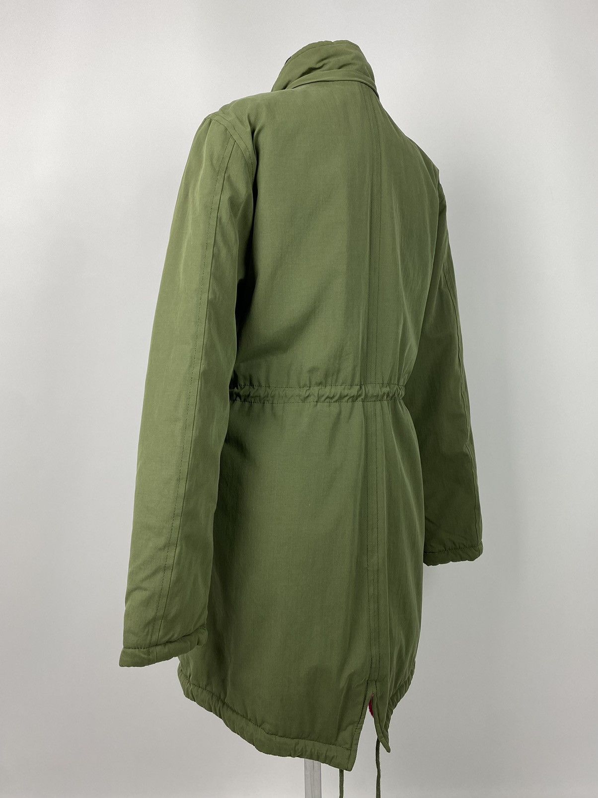 Balmain Balmain Paris Army Green Pink Fur Fishtail Parka Size XL / US 12-14 / IT 48-50 - 3 Thumbnail