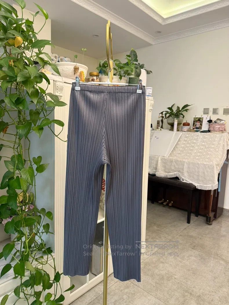 Issey Miyake Issey Miyake size:1 Dark Gray Straight - Leg Pants Size 31" - 4 Thumbnail