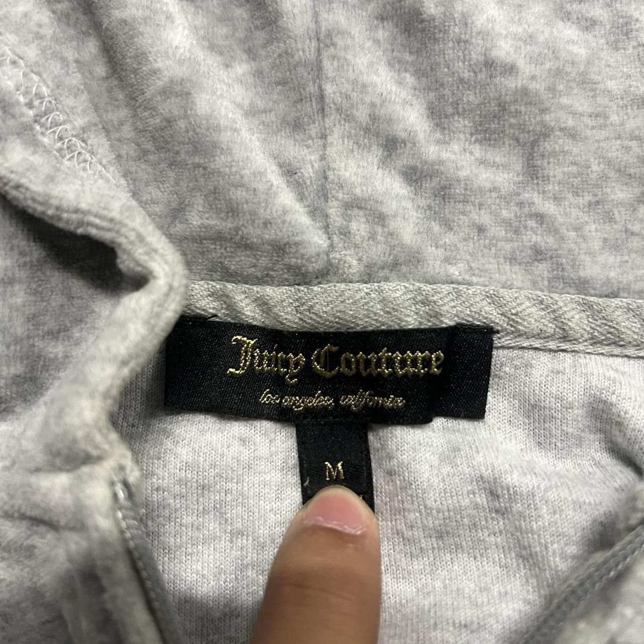 Juicy Couture Jeans Crazy Vintage Y2K/2000s Juicy Couture Flowers Streetwear Grey Zipup Hoodie! Size US M / EU 48-50 / 2 - 4 Thumbnail