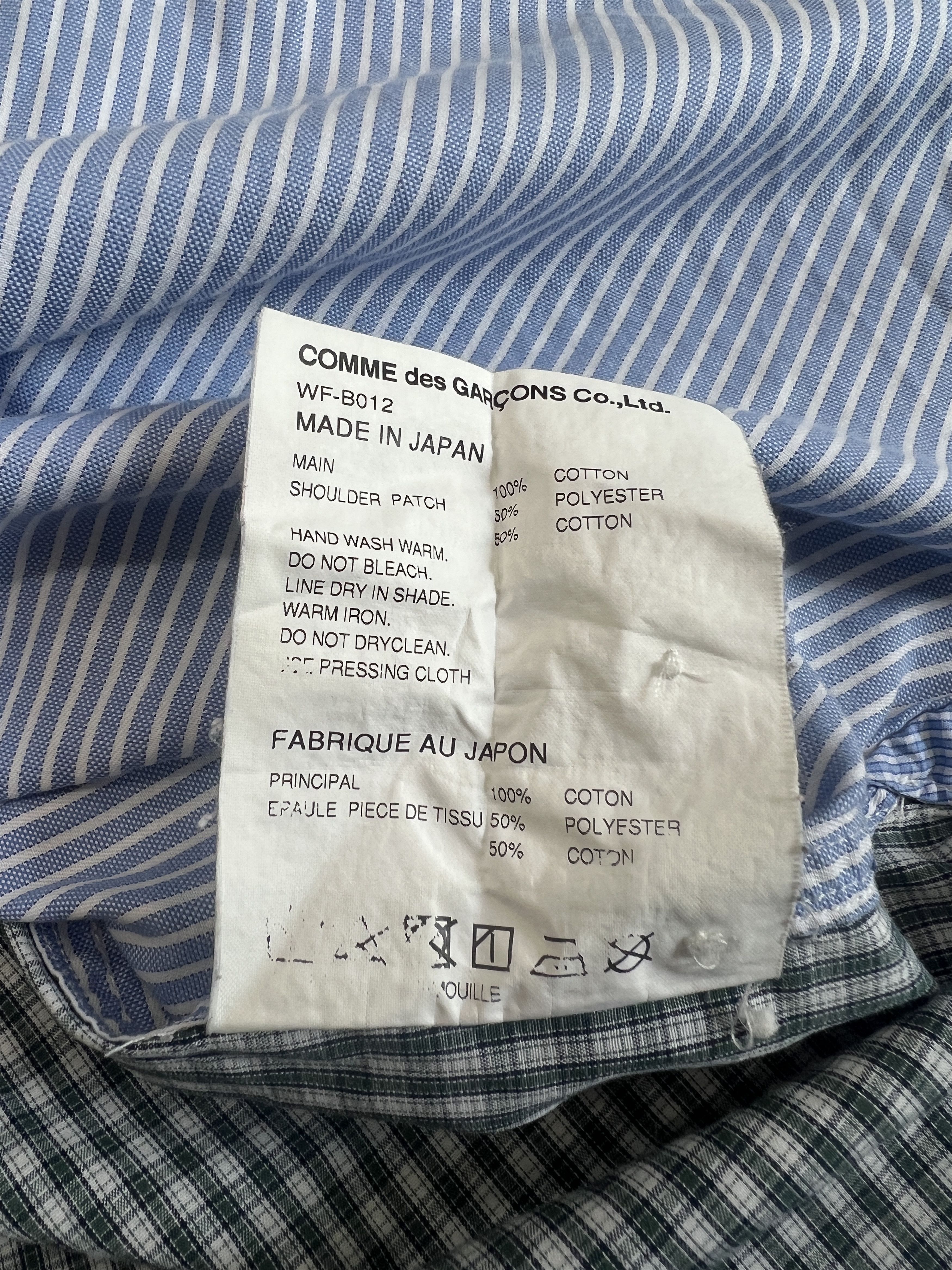 Junya Watanabe Junya Watanabe Comme des Garçons MAN patched shirt Size US S / EU 44-46 / 1 - 7 Thumbnail