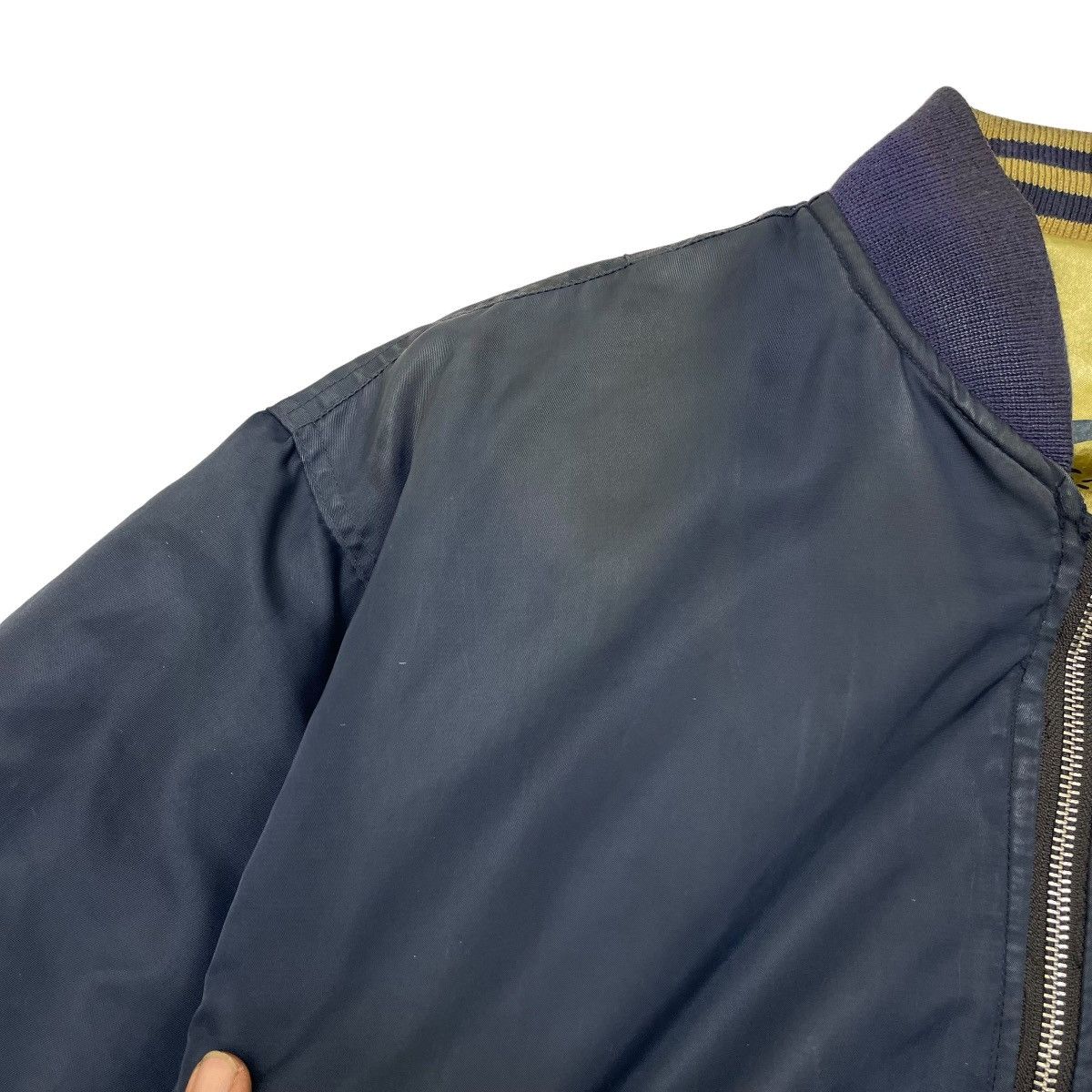 Japanese Brand 🔥Vintage Suntory Coffee Boss Bomber Reversible Satin Jacket Size US L / EU 52-54 / 3 - 8 Thumbnail