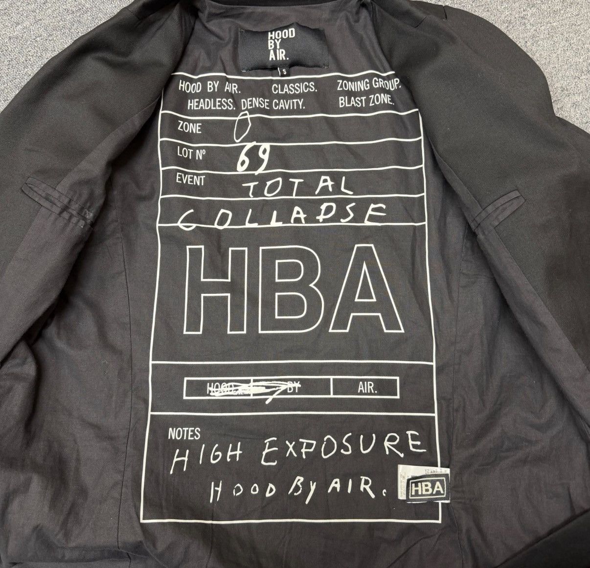 Hood By Air Hood By Air 15SS NFS Hidden Piece Size 44S - 2 Thumbnail