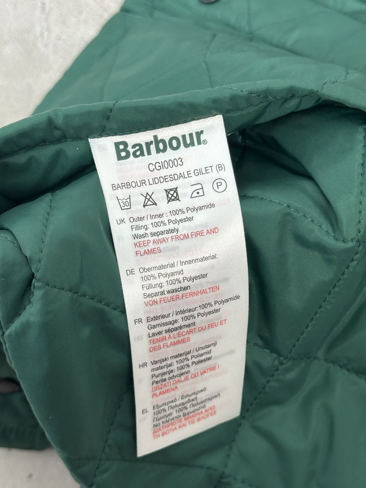 Barbour Barbour Liddesdale Quilted Green Boys Sleeveless Vest Size S / US 4 / IT 40 - 12 Thumbnail