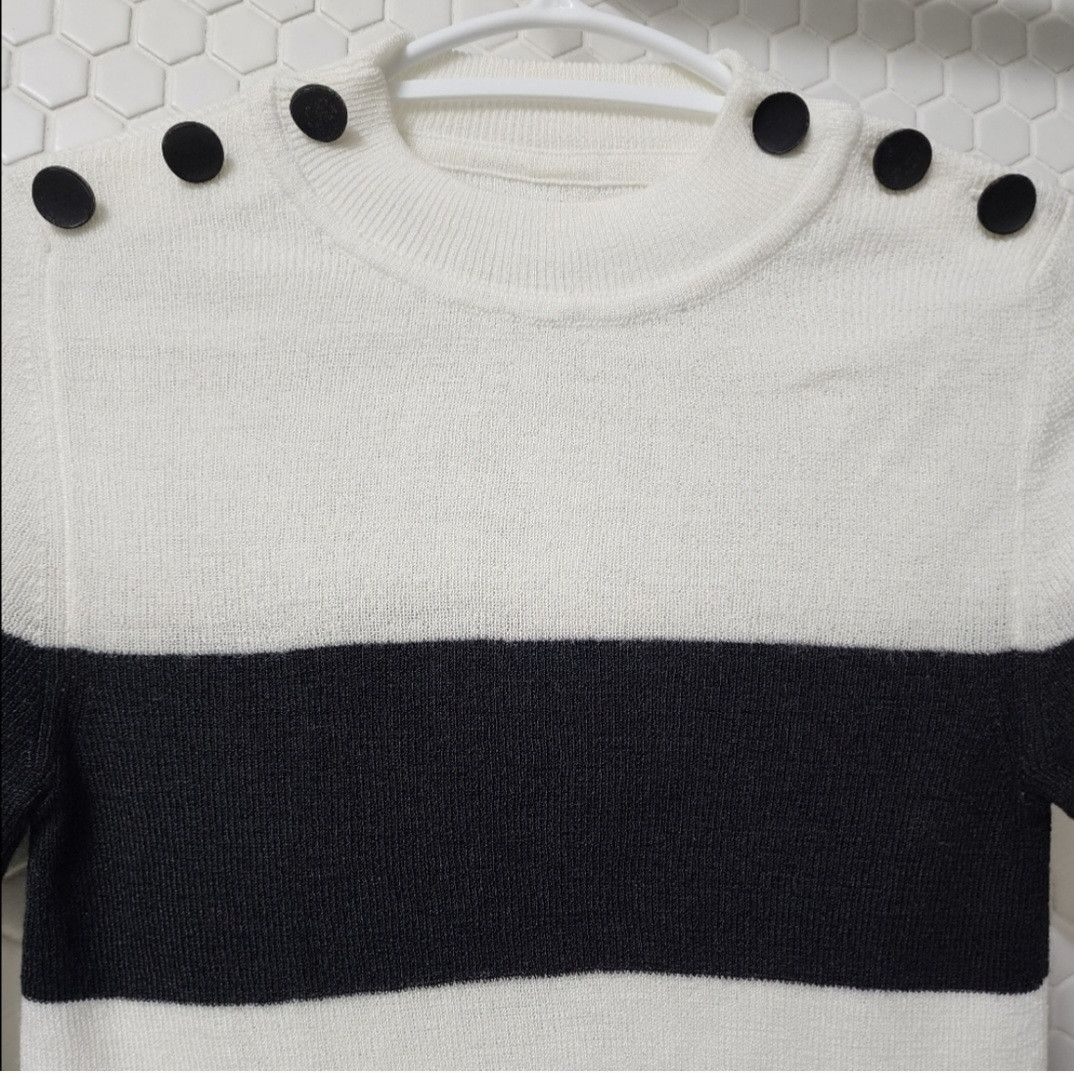 Anine Bing Anine Bing striped knit sweater with buttons details Size XS / US 0-2 / IT 36-38 - 3 Thumbnail