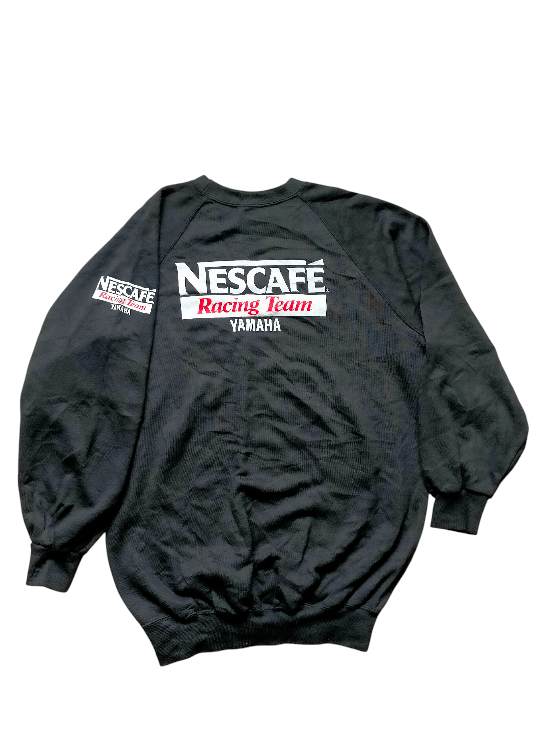 Yamaha Vintage 90s Team Yamaha Nescafe Sweatshirt Size US M / EU 48-50 / 2 - 1 Thumbnail
