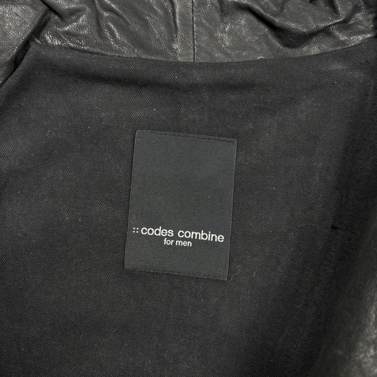 Tornado Mart 2000s Codes Combine - Asymetrical Zips Leather Jacket Size US M / EU 48-50 / 2 - 10 Thumbnail