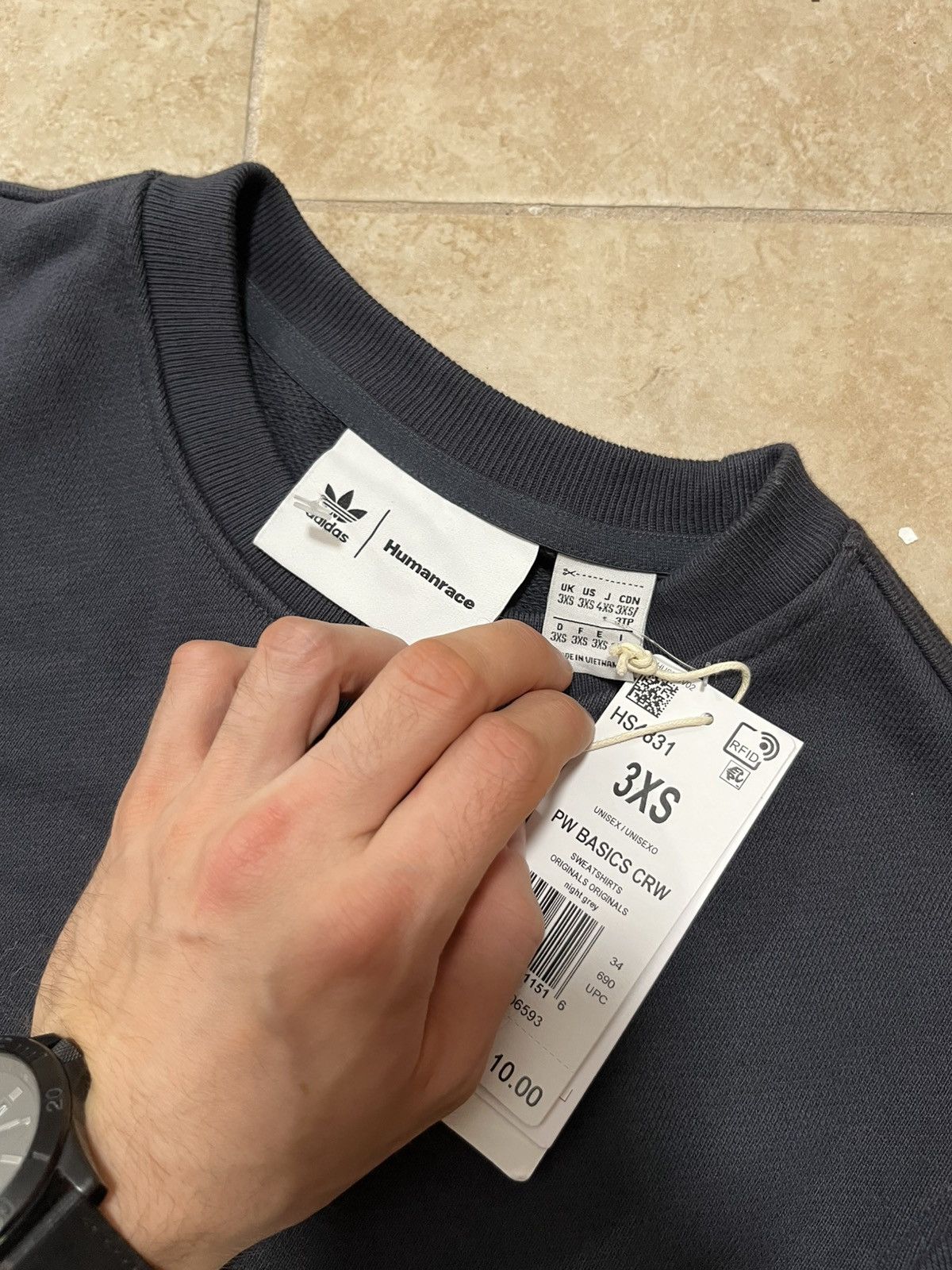 Humanrace Adidas x Humanrace by Pharell Williams crewneck sweatshirt Size US XXS / EU 40 - 3 Thumbnail