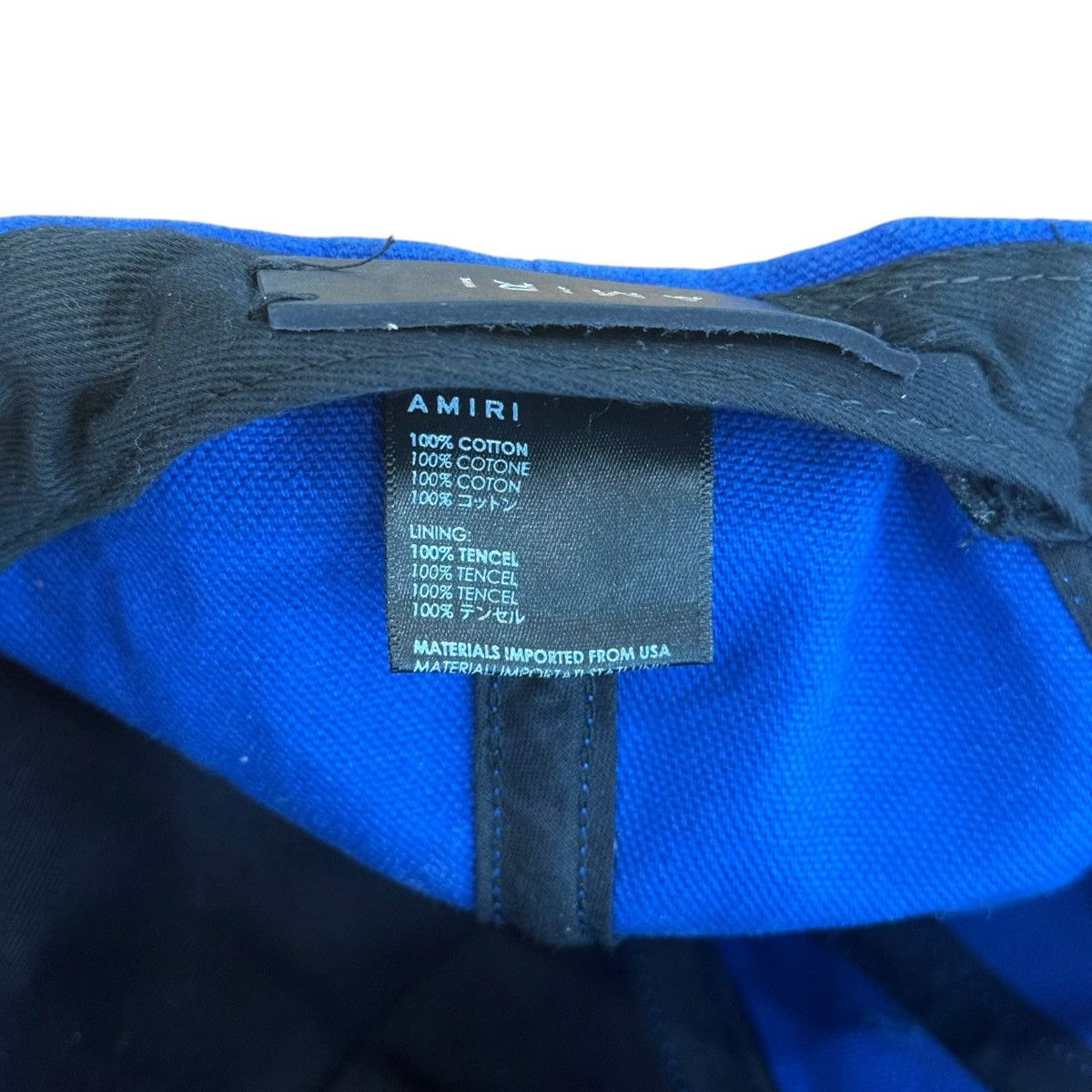 Amiri Amiri Embroidered MA Trucker Baseball Hat Size ONE SIZE - 4 Thumbnail