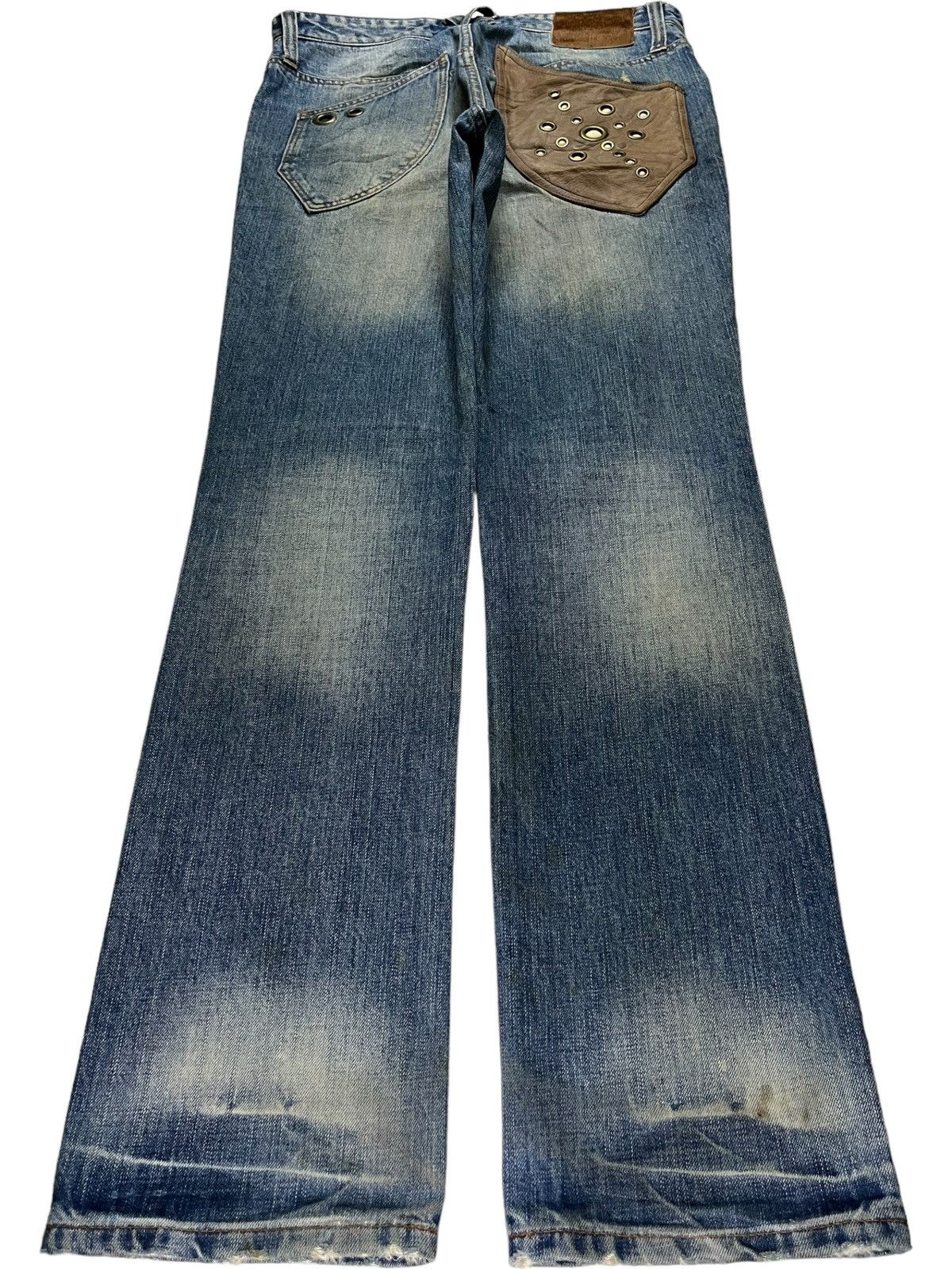 Japanese Brand Vintage Japanese Brand Mud Wash Western Style Ripped Jeans Size US 32 / EU 48 - 1 Thumbnail