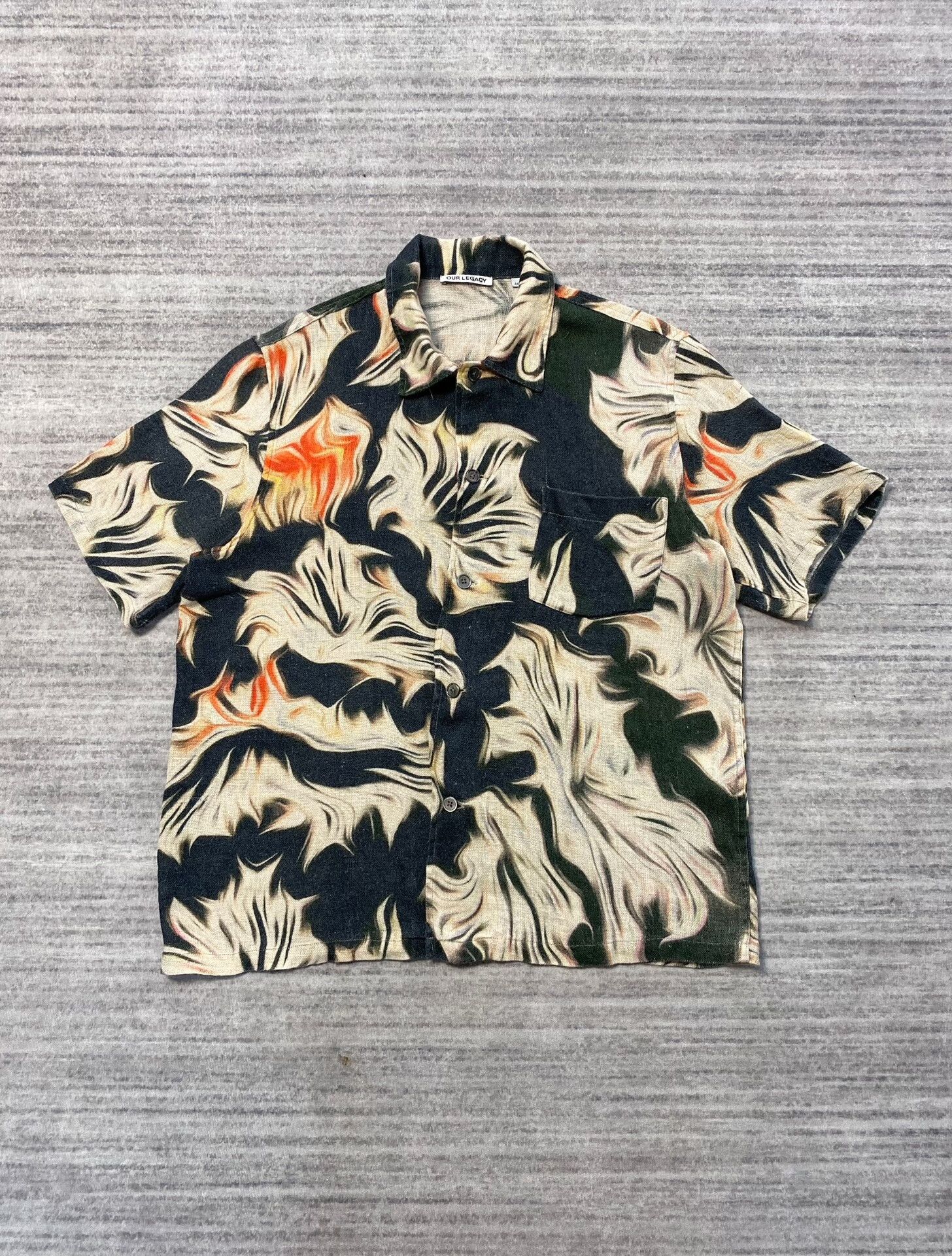 Our Legacy Our Legacy Short Sleeve Floral Box Shirt Size US L / EU 52-54 / 3 - 1 Thumbnail