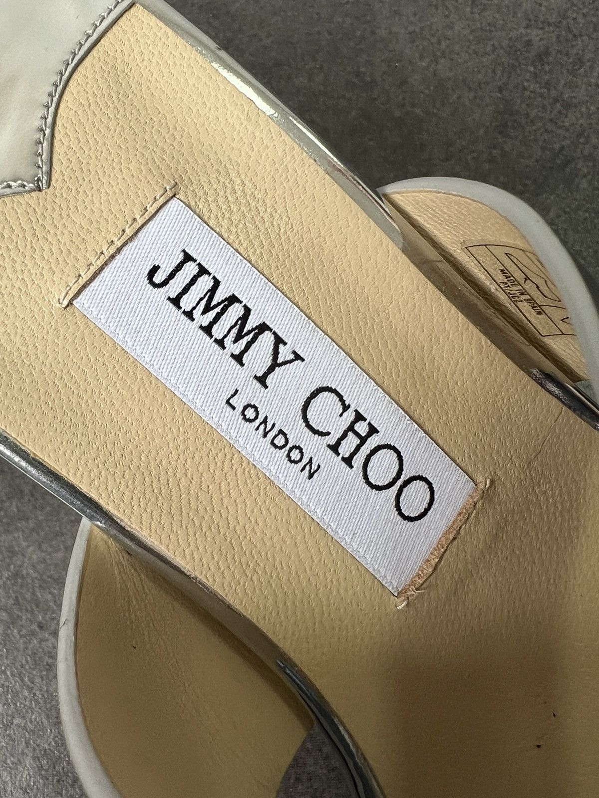 Designer × Jimmy Choo Jimmy Choo metallic mirrors Wedge Sandals Size US 9 / IT 39 - 7 Thumbnail