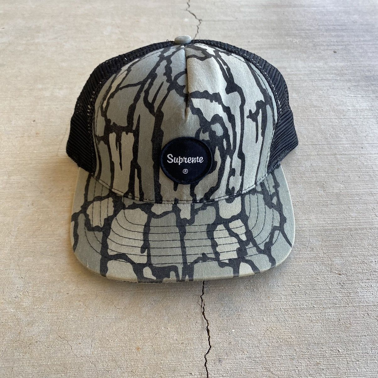 Supreme Vintage Supreme Trebark Camouflage Trucker Hat Snapback 2002 |  Grailed