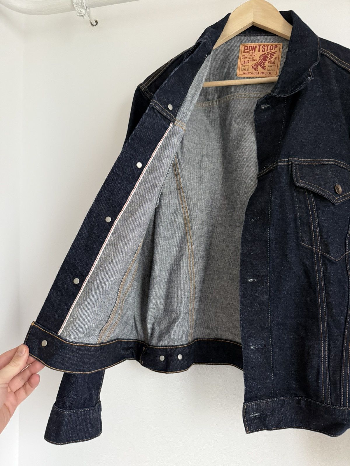 Bronson MFG. CO. Bronson Non Stock Selvedge Japan 🇯🇵 MFG.CO. Denim Jacket Sz M Size US L / EU 52-54 / 3 - 5 Thumbnail