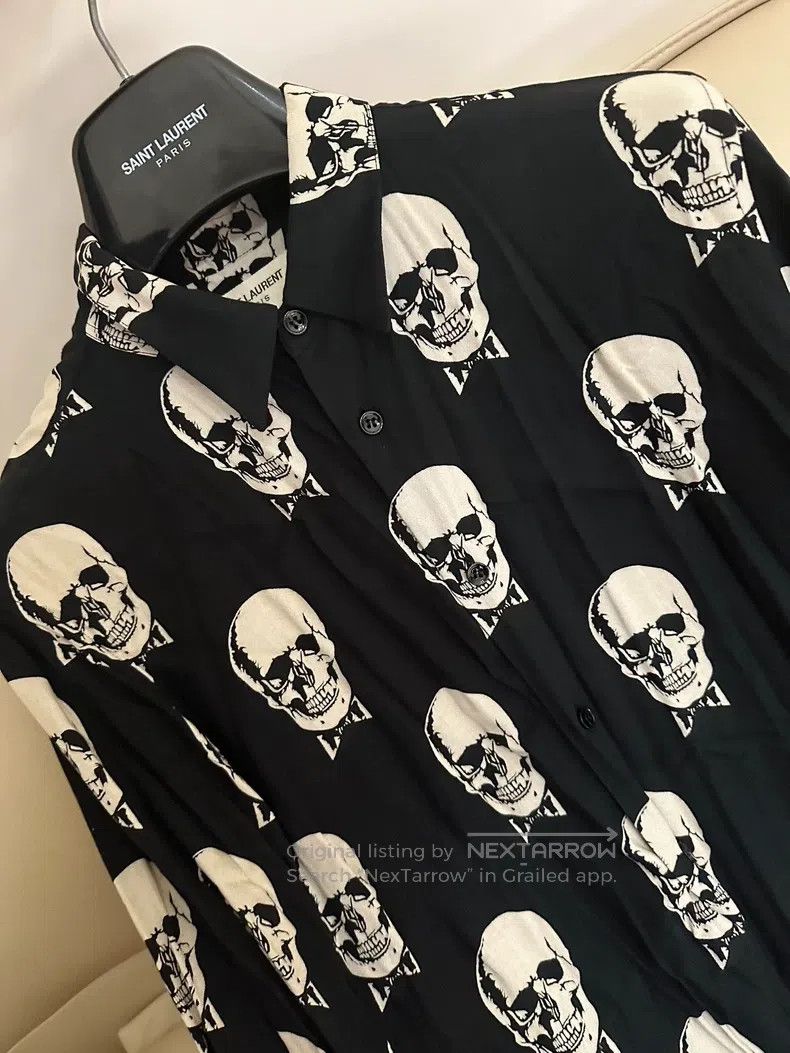 Saint Laurent Paris Saint Laurent Paris size 40 Skull Shirt Size US S / EU 44-46 / 1 - 6 Thumbnail