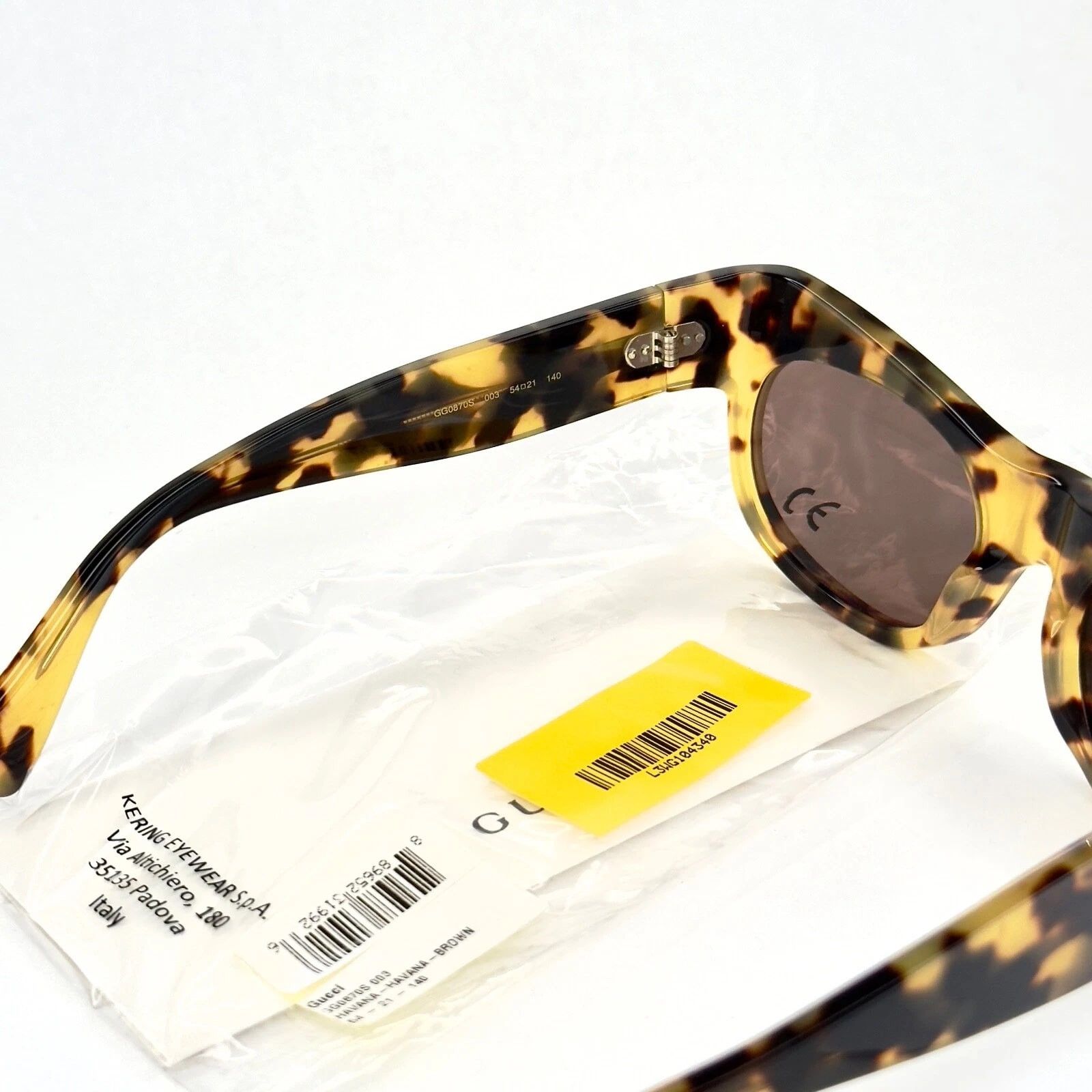 Gucci GUCCI Gg0870s 0870 Havana Brown Designer Runway Unisex 003 Size ONE SIZE - 2 Thumbnail