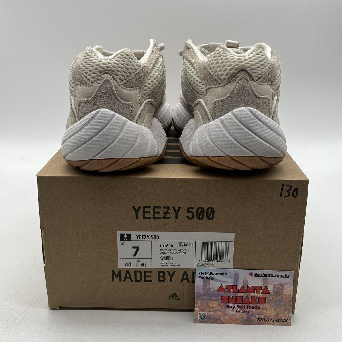 Adidas Yeezy 500 stone taupe Size US 7 / EU 40 - 3 Thumbnail