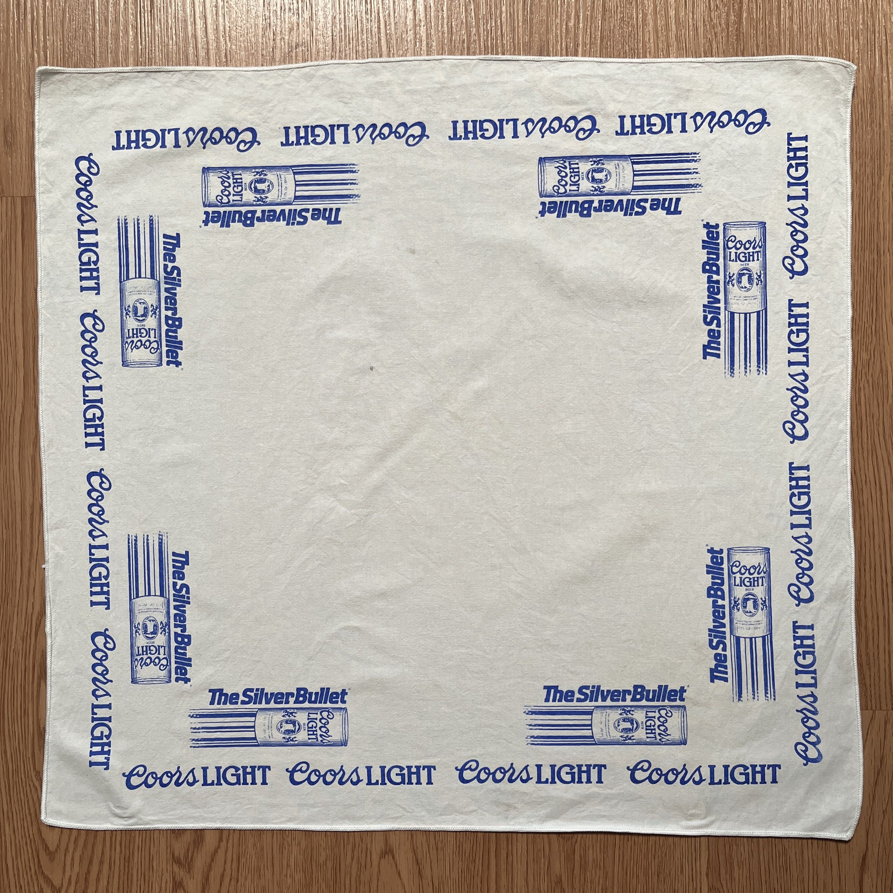 Vintage Vintage Coors Light The Silver Bullet Handkerchief Size ONE SIZE - 1 Thumbnail