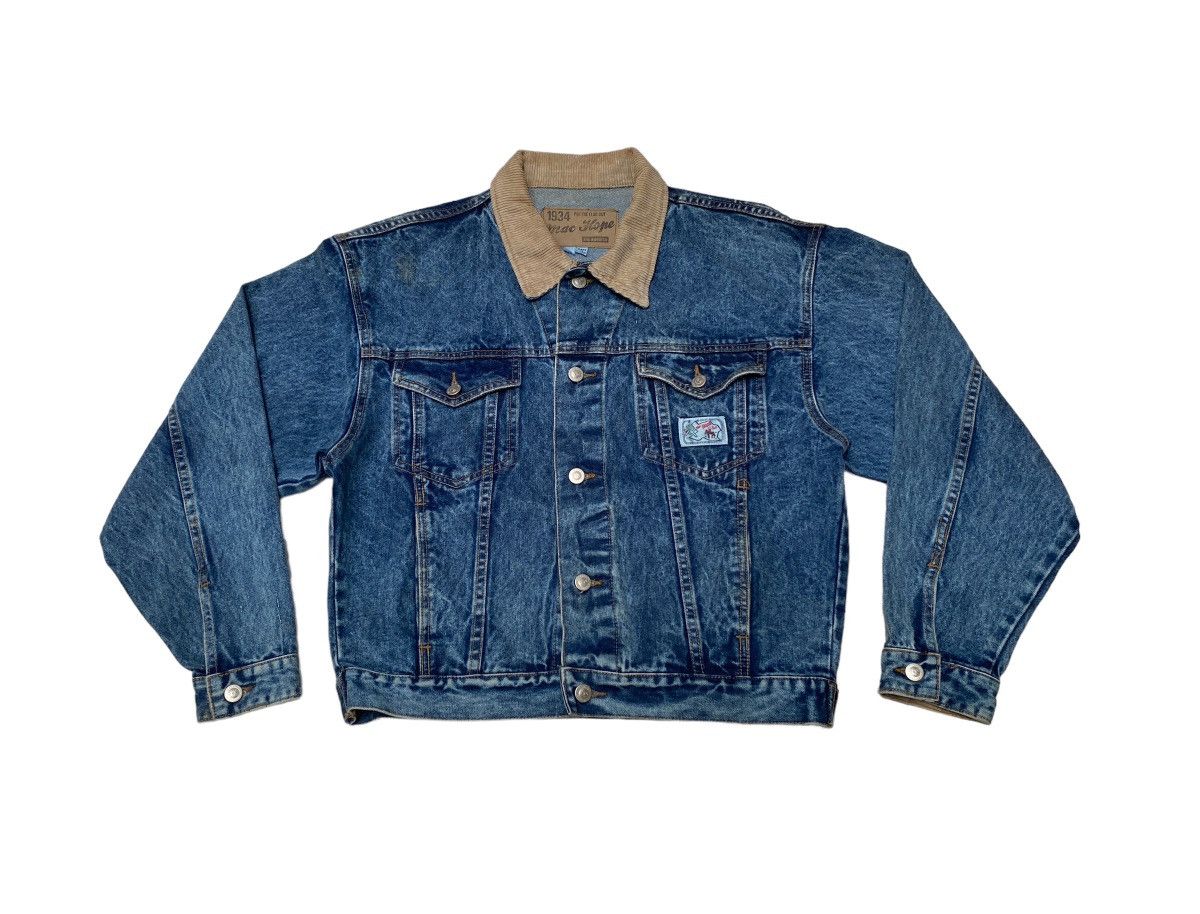 Designer × Vintage Vintage Brand Mac Hope Trucker Denim Jacket 1990s Size US L / EU 52-54 / 3 - 1 Thumbnail