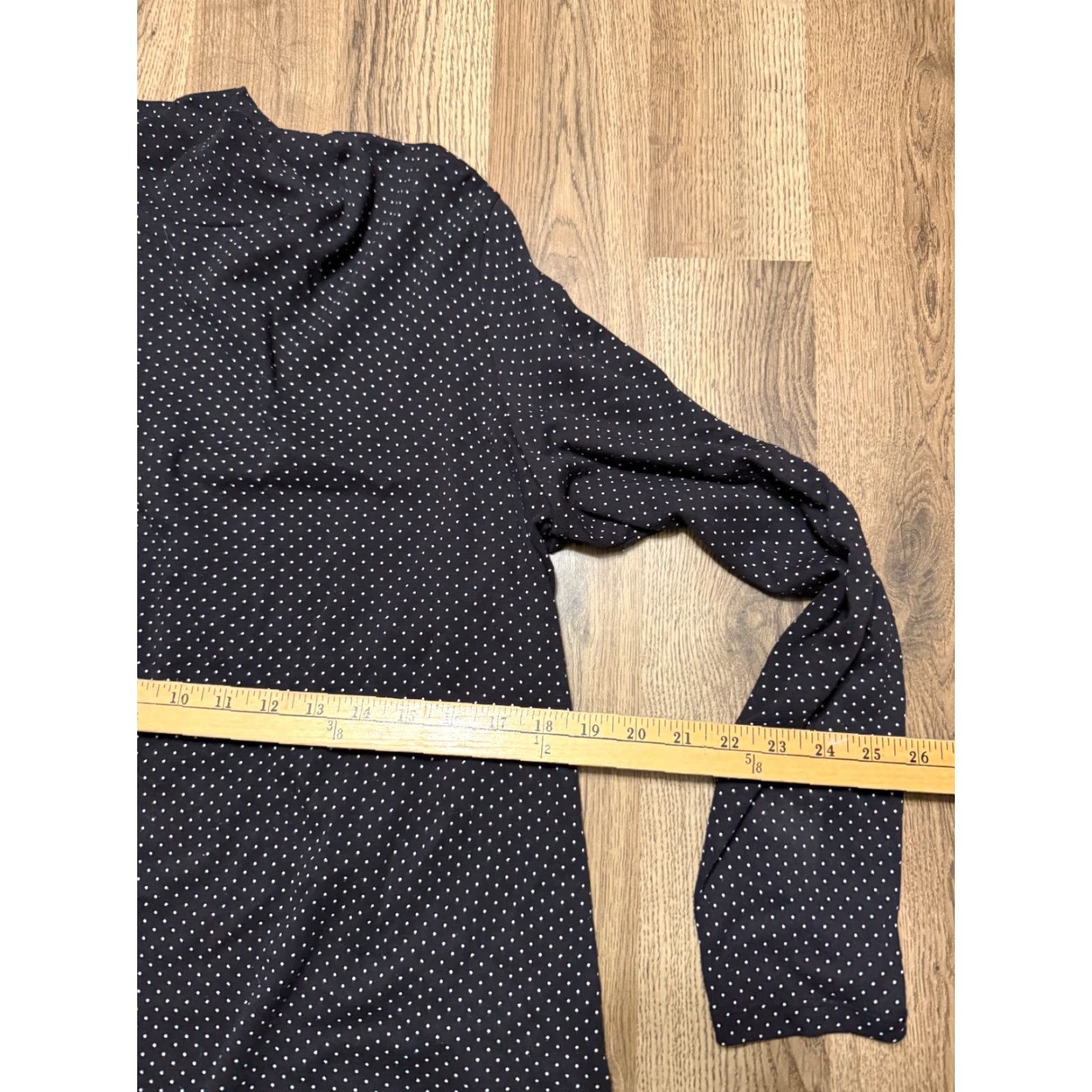 Croft & Barrow Croft & Barrow Shirt Women's XL Black White Polka Dots Long Sleeve Blouse Casual Mens? Size XL / US 12-14 / IT 48-50 - 6 Thumbnail
