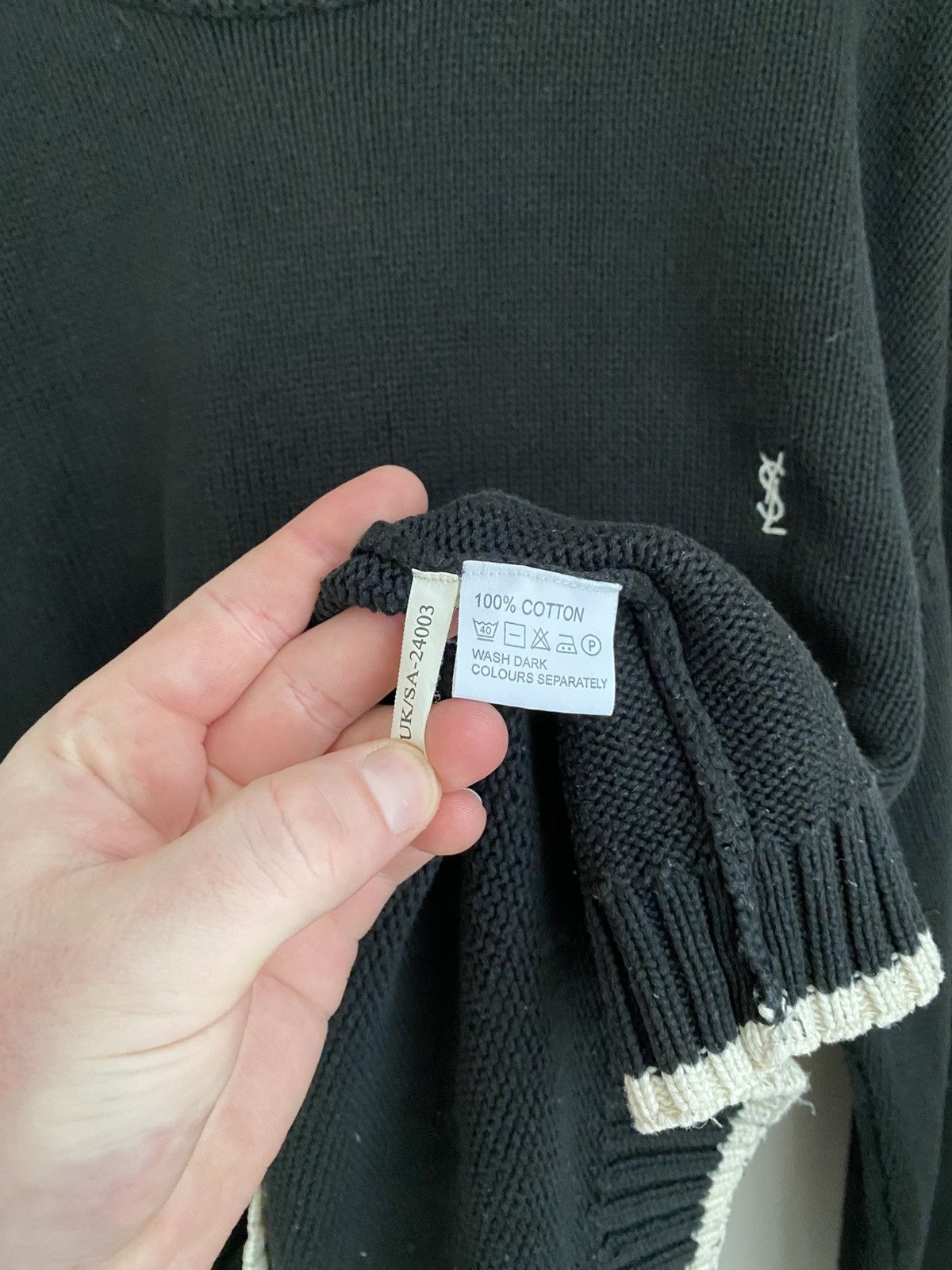 Vintage × Yves Saint Laurent Yves Saint Laurent vintage men's sweater Size US XXL / EU 58 / 5 - 4 Thumbnail