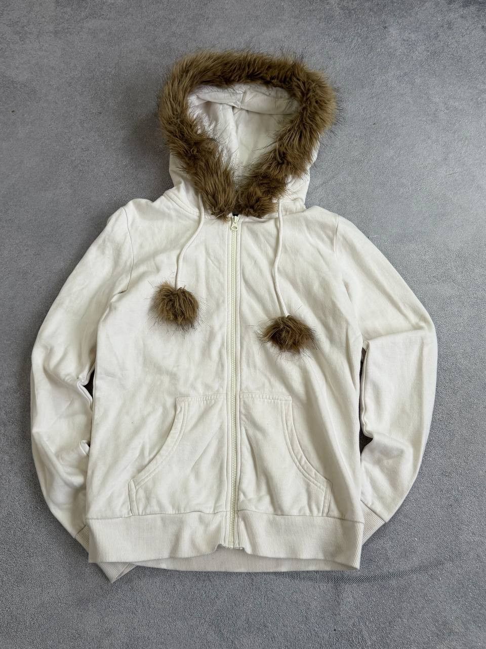 Japanese Brand VTG Faur Fur Avant-Garde Y2K Hoodie Retro Fell Size US S / EU 44-46 / 1 - 2 Thumbnail