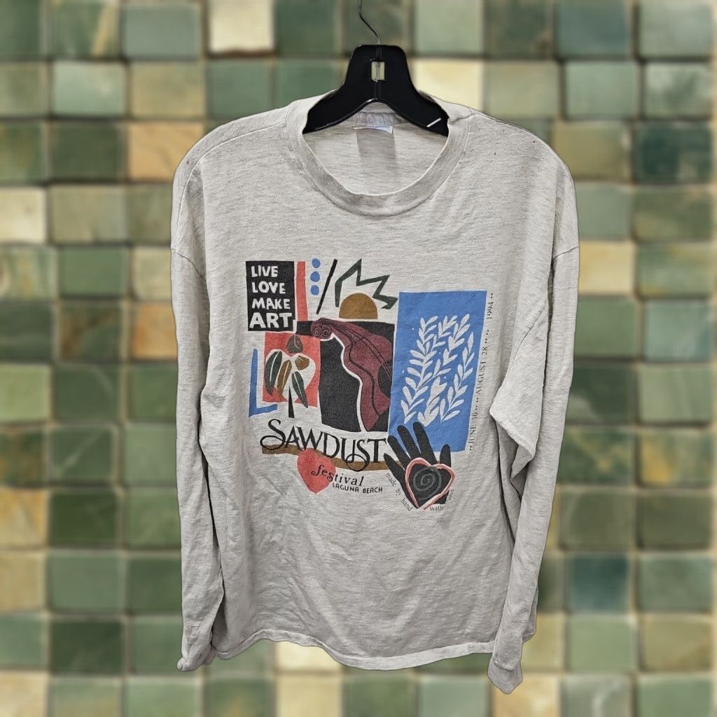 Hanes VINTAGE Hanes Graphic T Shirt Men XL Black Art & Craft Size US XL / EU 56 / 4 - 1 Thumbnail