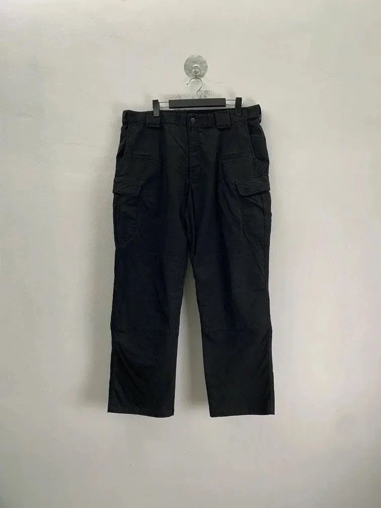 image of 5 11 x Military Multipocket Heavy Duty Tactical 5.1.1 Baggy Trousers Cargo in Black, Men's (Size 35