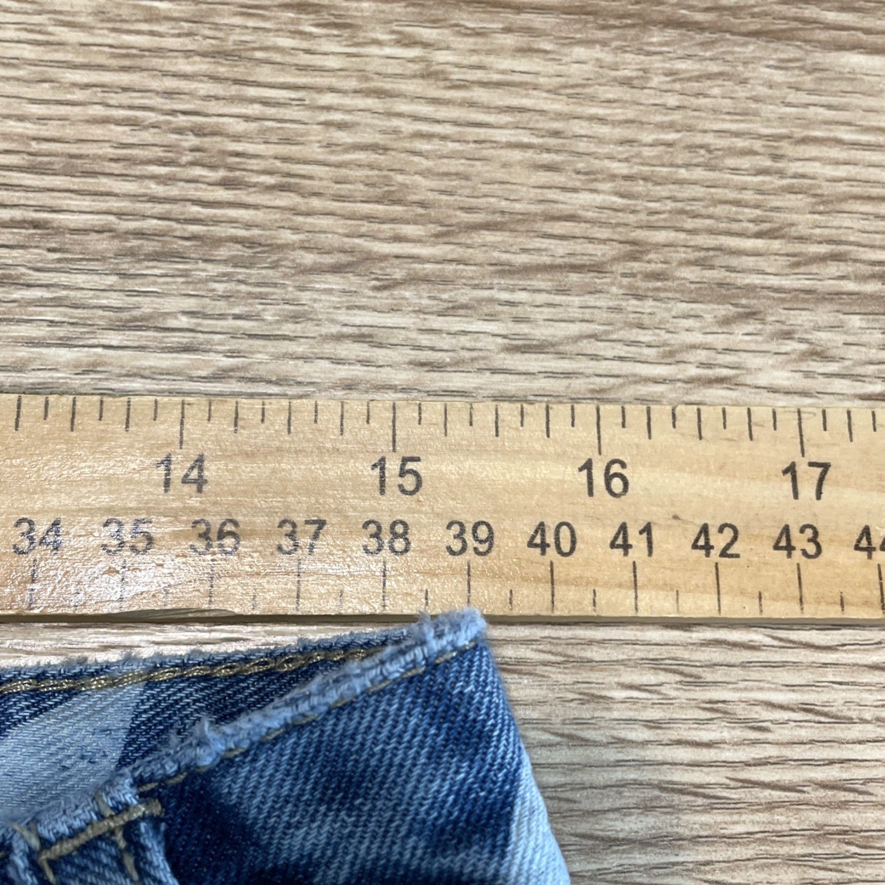 Vintage VINTAGE Rock & Roll Denim Womens Flared Jeans High Rise 29x34 Blue Star Print Size 29" - 5 Thumbnail