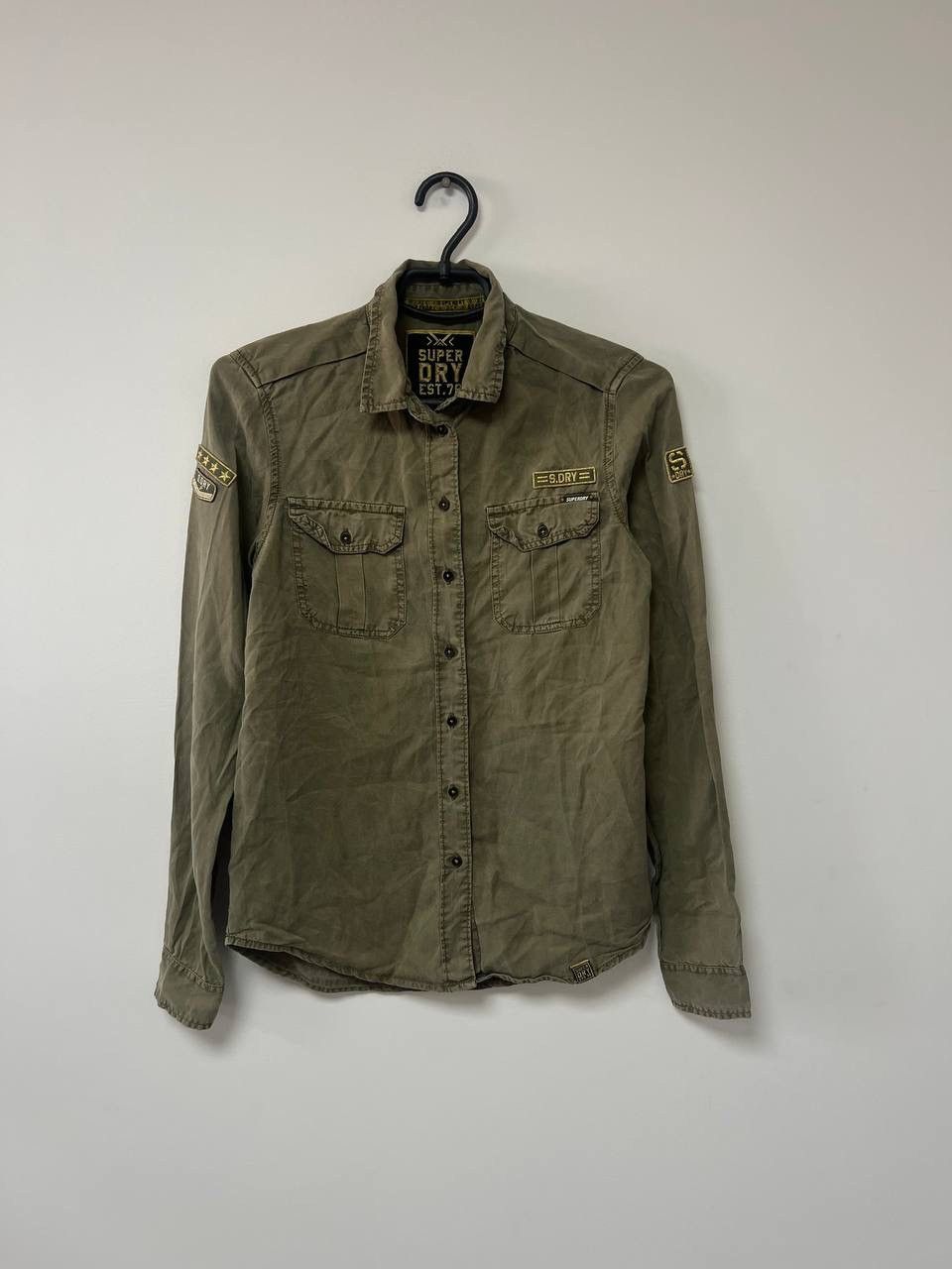 Superdry Vintage Super Dry Military Army Jacket Green US 2 EU 34 Size XS / US 0-2 / IT 36-38 - 2 Thumbnail