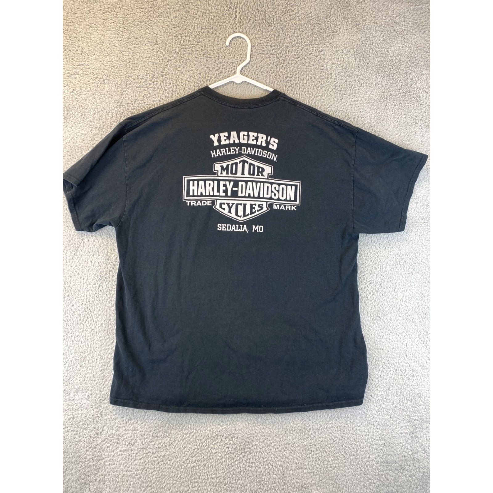 Harley Davidson Harley-Davidson Graphic T Shirt 2XL Black Adult Short Sleeve Shirt 74-43 Size US XXL / EU 58 / 5 - 7 Thumbnail