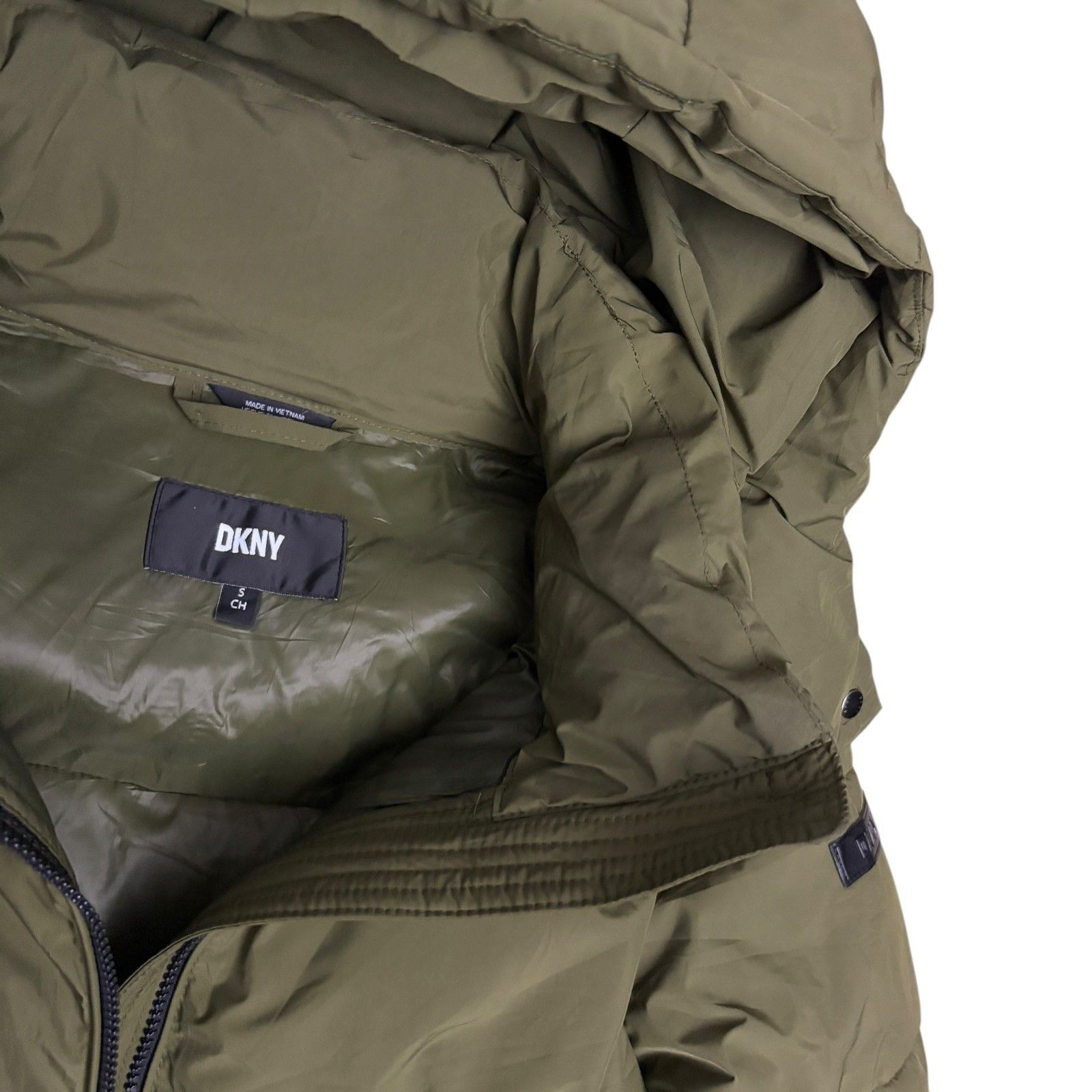 DKNY DKNY Designer Long Winter Puffer Parka Jacket Coat Small Size S / US 4 / IT 40 - 6 Thumbnail