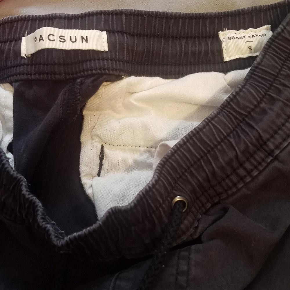 Pacsun Pacsun Men's Blue Baggy Cargo Pants Size Small Size US 30 / EU 46 - 4 Thumbnail