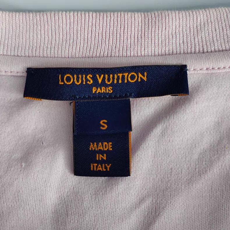 Louis Vuitton Louis Vuitton Light Purple Chain Crest Logo Short Sleeve Size S / US 4 / IT 40 - 3 Thumbnail