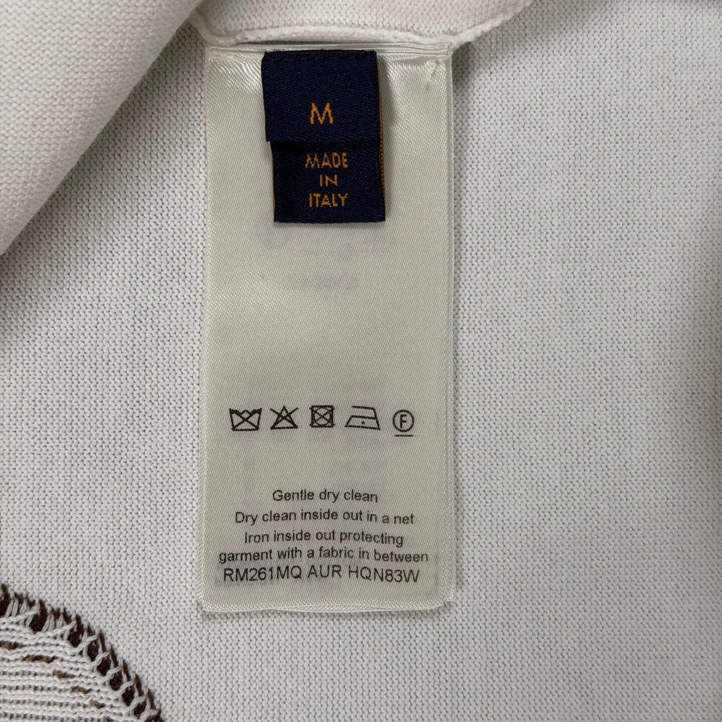 Louis Vuitton LV 26 white trunk print knit short sleeve M Size US M / EU 48-50 / 2 - 4 Thumbnail