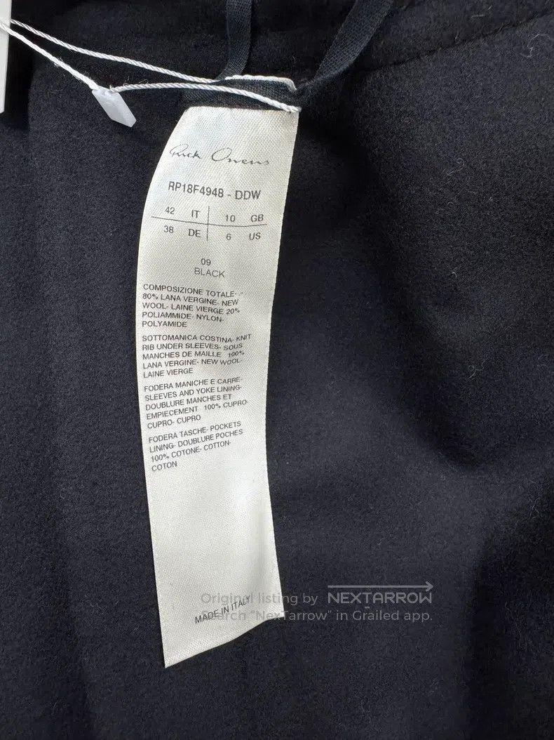 Rick Owens Rick Owens size US 6 Wool coat Size US XS / EU 42 / 0 - 7 Thumbnail