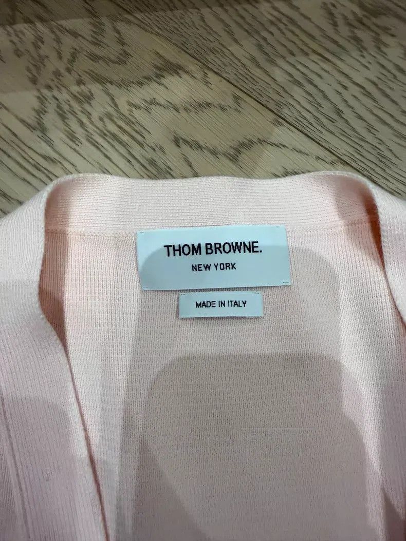 Thom Browne Thom Browne Pink knit cardigan Size XS / US 0-2 / IT 36-38 - 2 Thumbnail