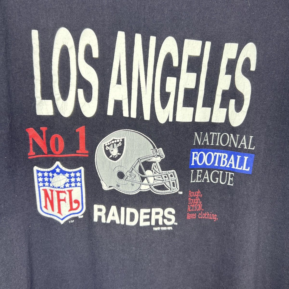 Los Angeles Apparel Vintage 1990 Los Angeles Raiders Tee Tshirt NFL Football No1 Size US XL / EU 56 / 4 - 4 Thumbnail