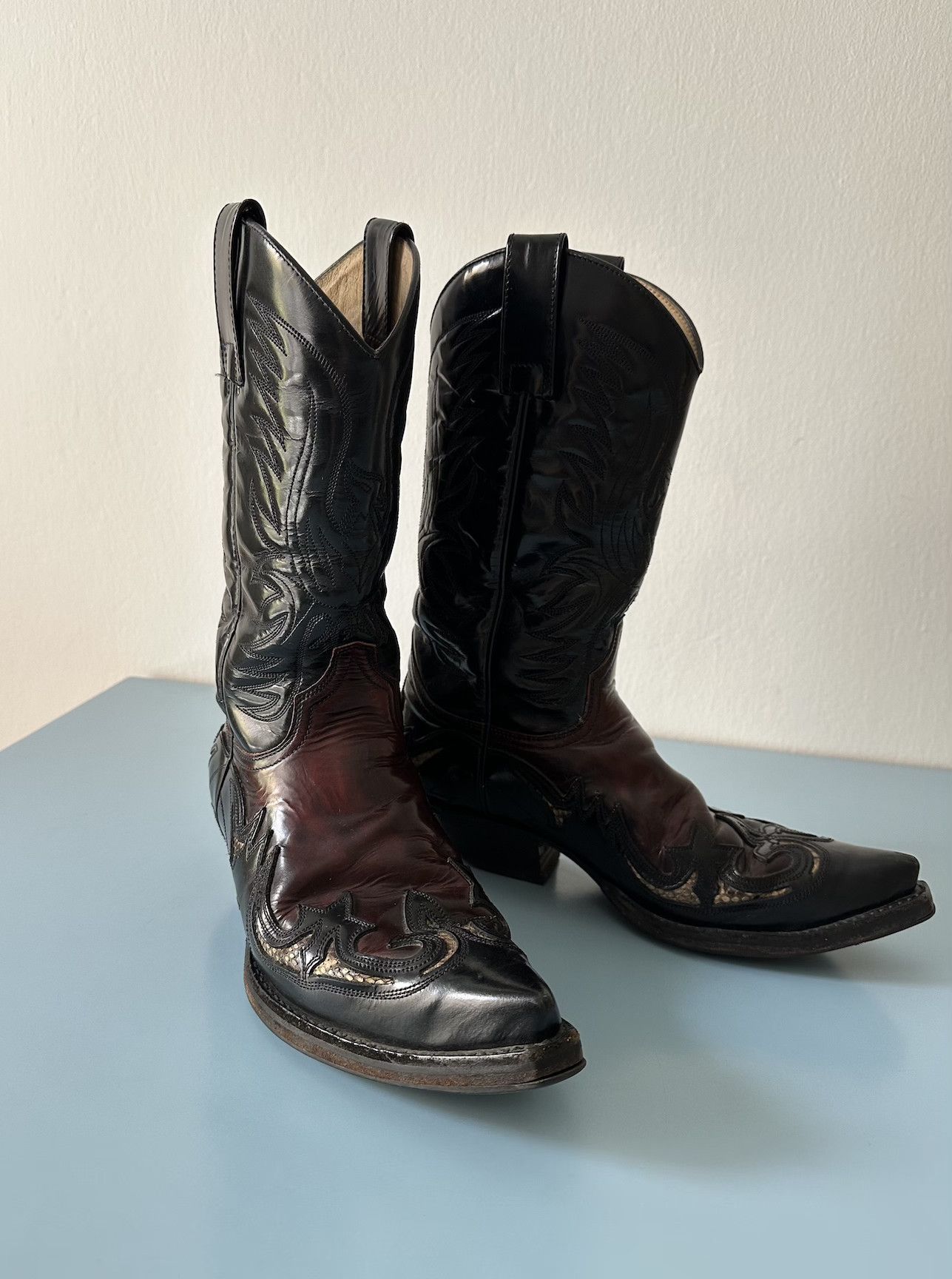 Sendra Sendra Cuban Heel Cowboy Boots - UK7/EU40 leather & python Size US 7 / EU 40 - 2 Thumbnail