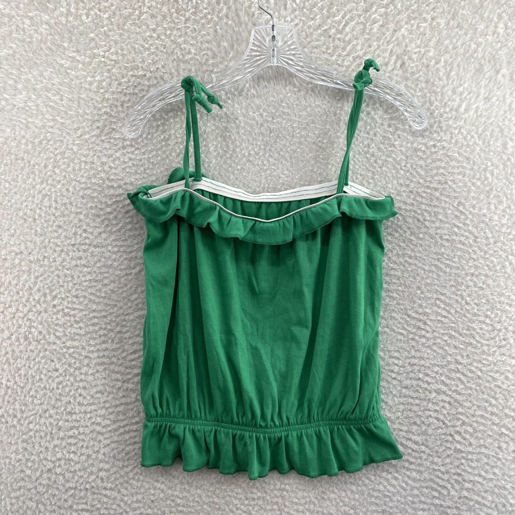 Vintage VINTAGE Y2K Camisole Tank Top M Green Boho Fairy Grunge Whimsigoth Topic Knits Shirt Mens Womens Size M / US 6-8 / IT 42-44 - 2 Thumbnail
