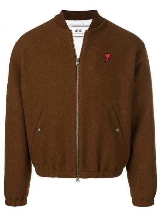 AMI Ami De Coeur Wool Bomber Jacket Size US S / EU 44-46 / 1 - 11 Thumbnail