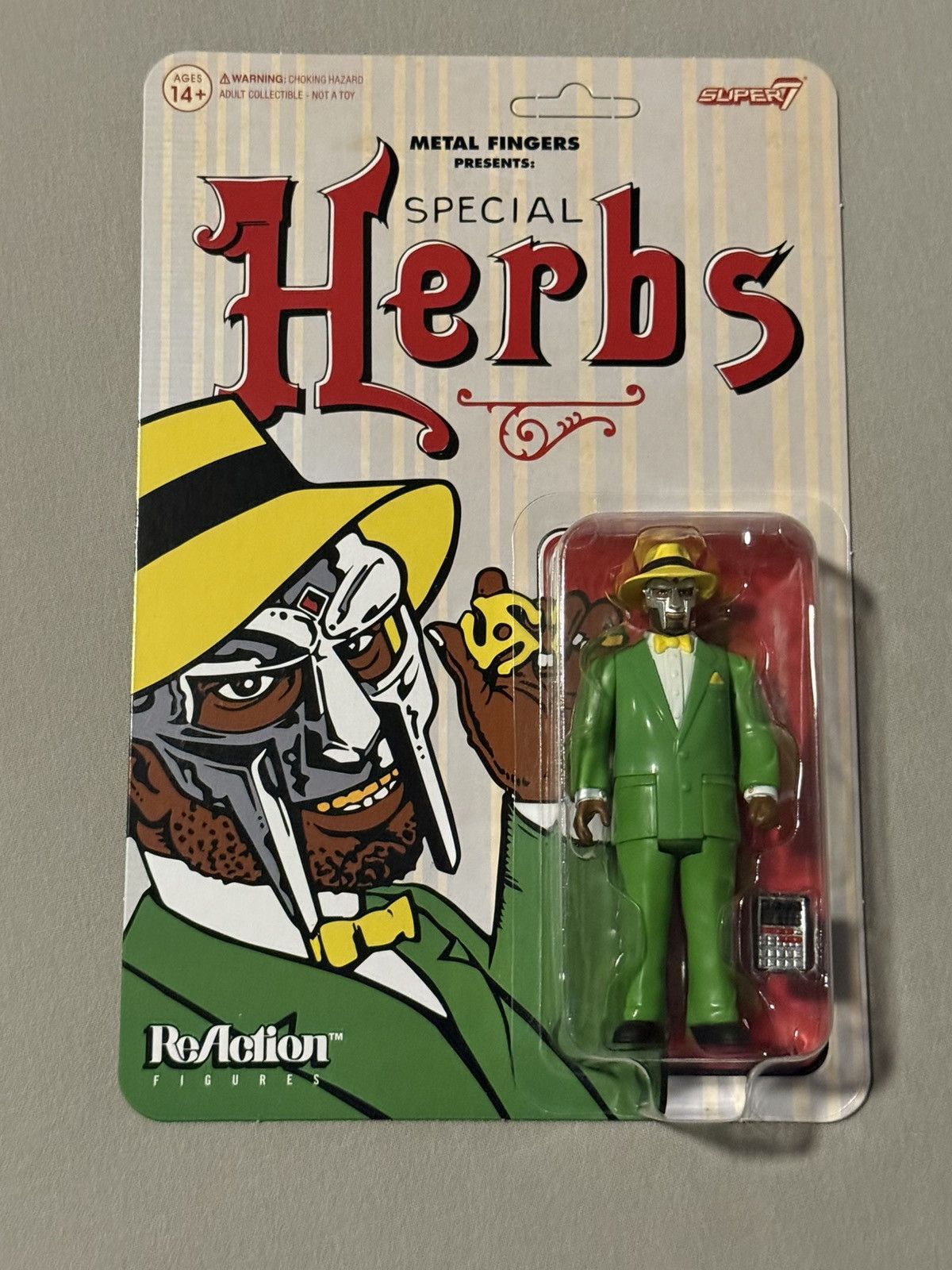 MF Doom Super 7 MF Doom Special Herbs Re Action Figure Brand New DS Size ONE SIZE - 4 Thumbnail