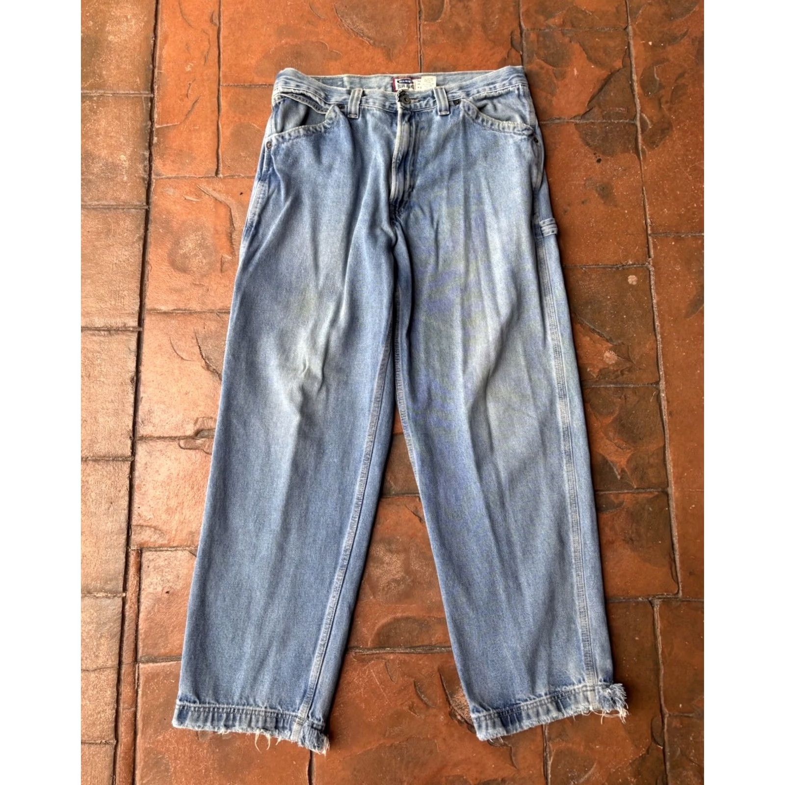 Old Navy VINTAGE Old Navy Jeans Carpenter Blue 34 Relaxed Denim 5-Pocket Grunge Size US 34 / EU 50 - 2 Thumbnail