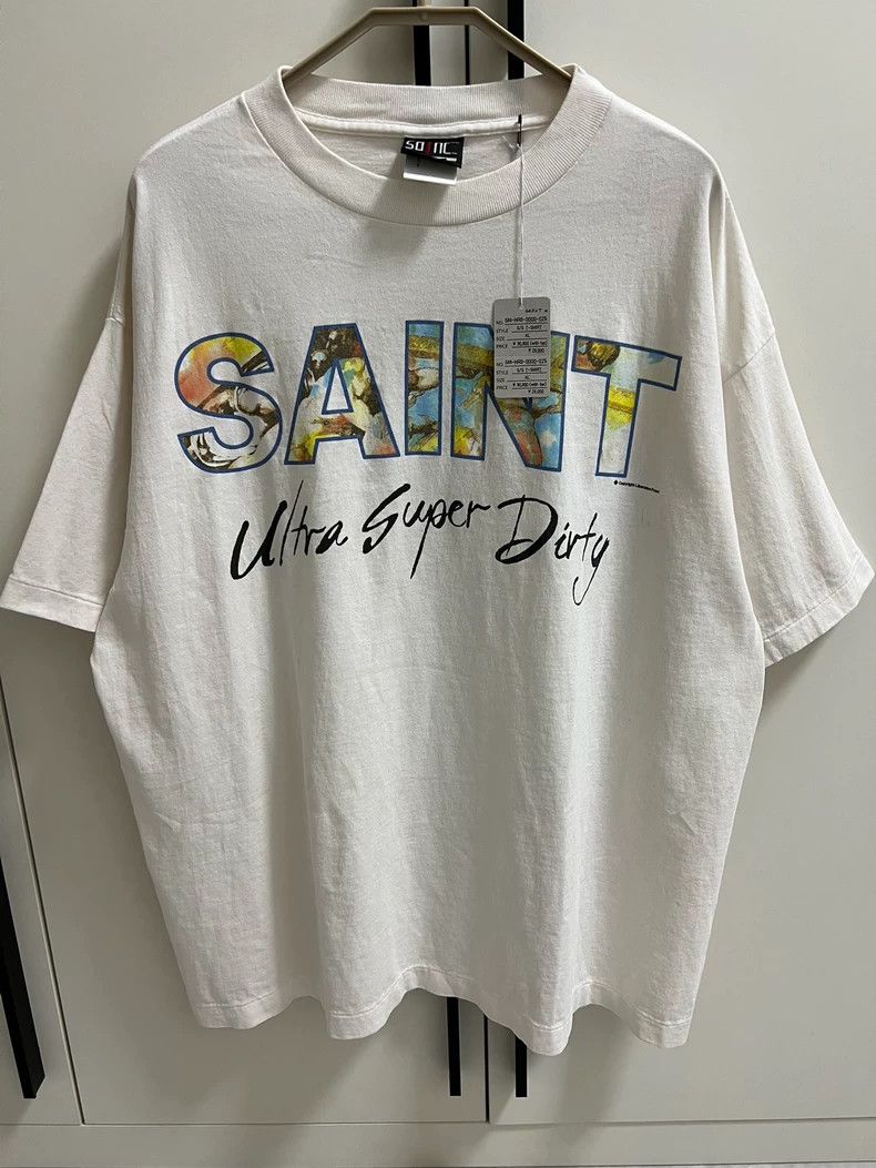 Saint Michael SAINT Super Dirty Slogan TEE - dmc Size US XL / EU 56 / 4 - 1 Thumbnail