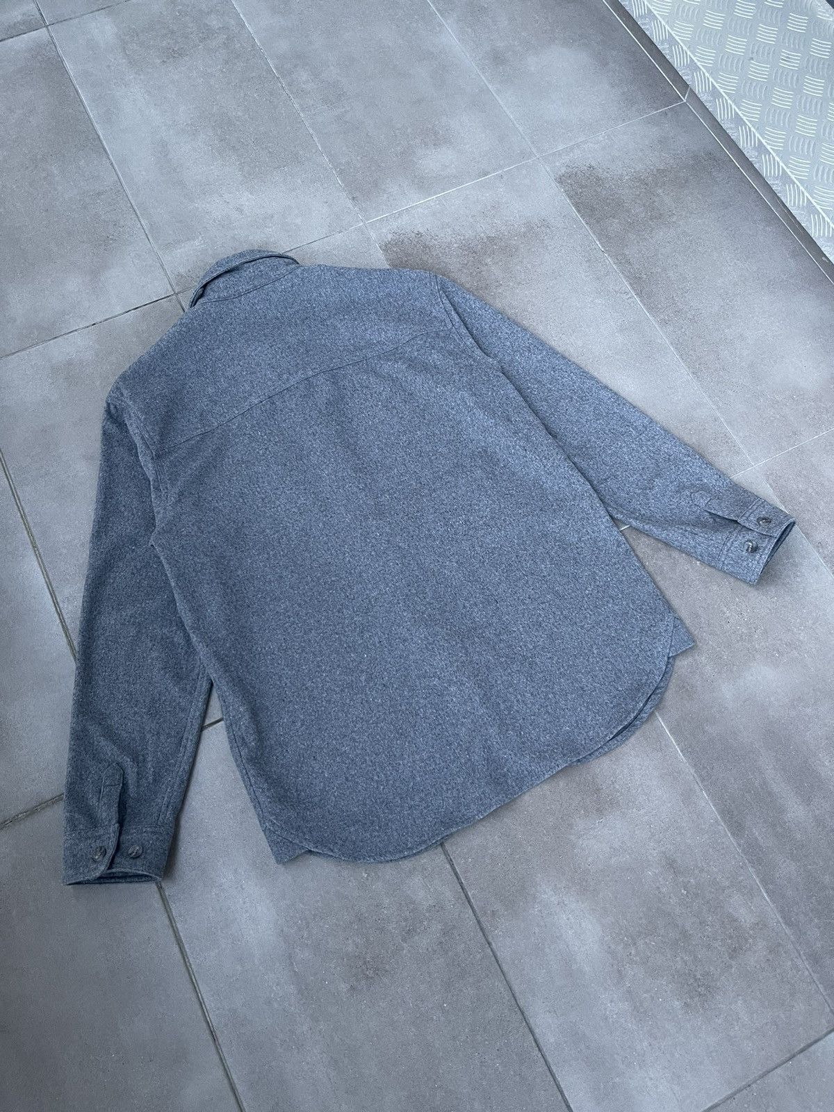 Han Kjobenhavn !DS! FW22 Han Kjobenhavn Wool Boxed Grey Overshirt Size US M / EU 48-50 / 2 - 17 Thumbnail