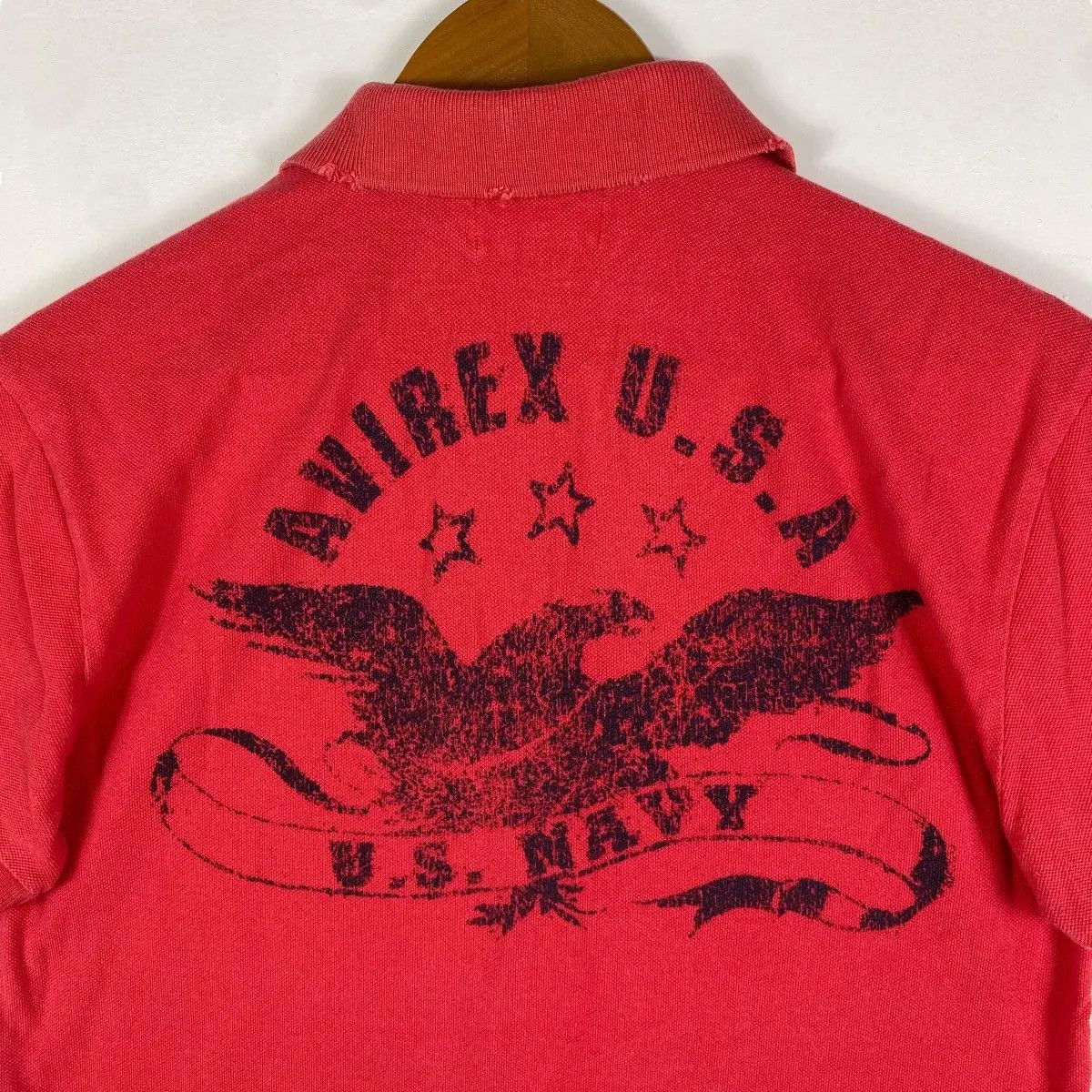 Avirex Vintage AVIREX USA Us Army Aviation Center Polo Shirt Size US M / EU 48-50 / 2 - 2 Thumbnail