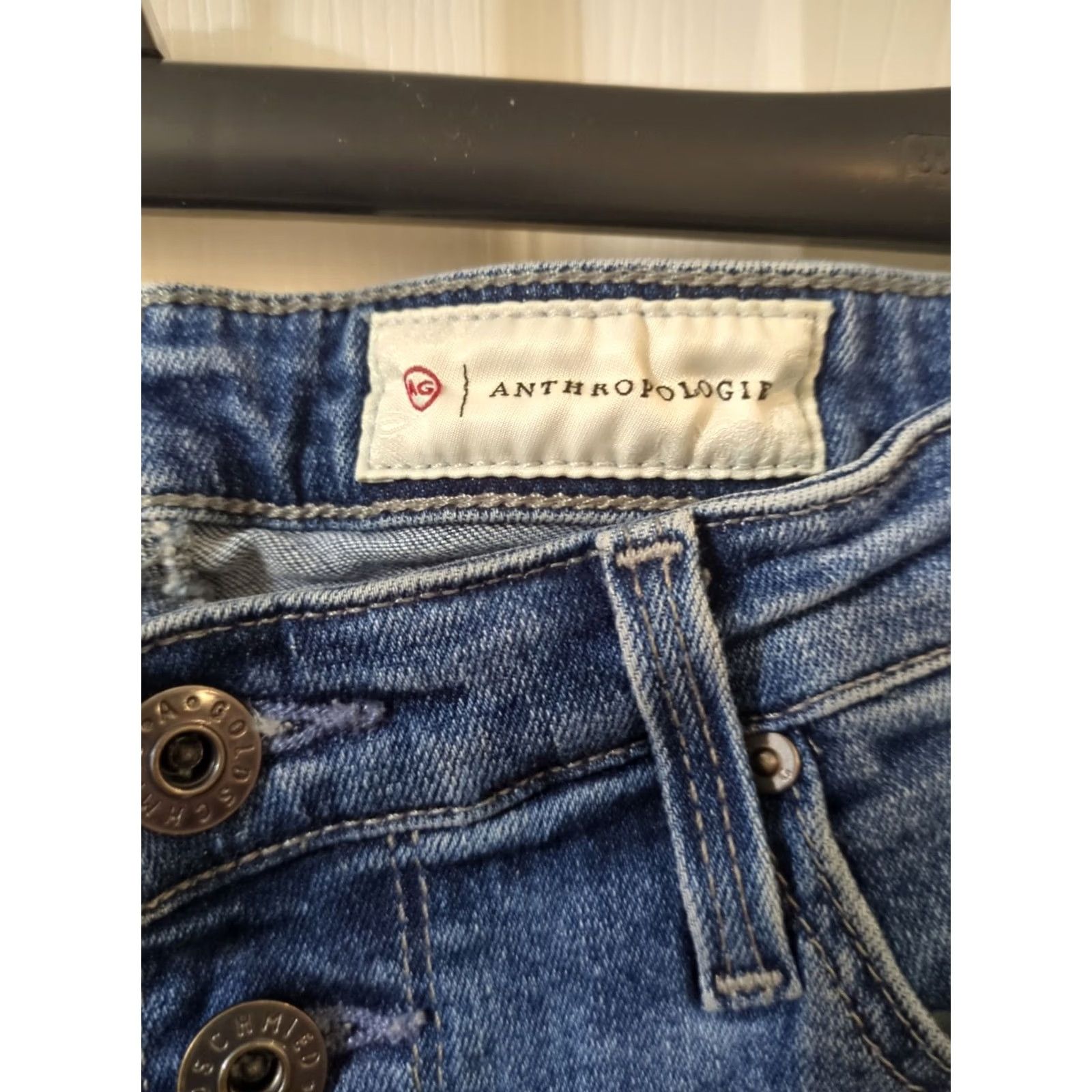 Anthropologie AG Anthropologie Jeans Womens 26R The High Rise Stevie Ankle Slim Straight Jeans Size 26" / US 2 / IT 38 - 2 Thumbnail
